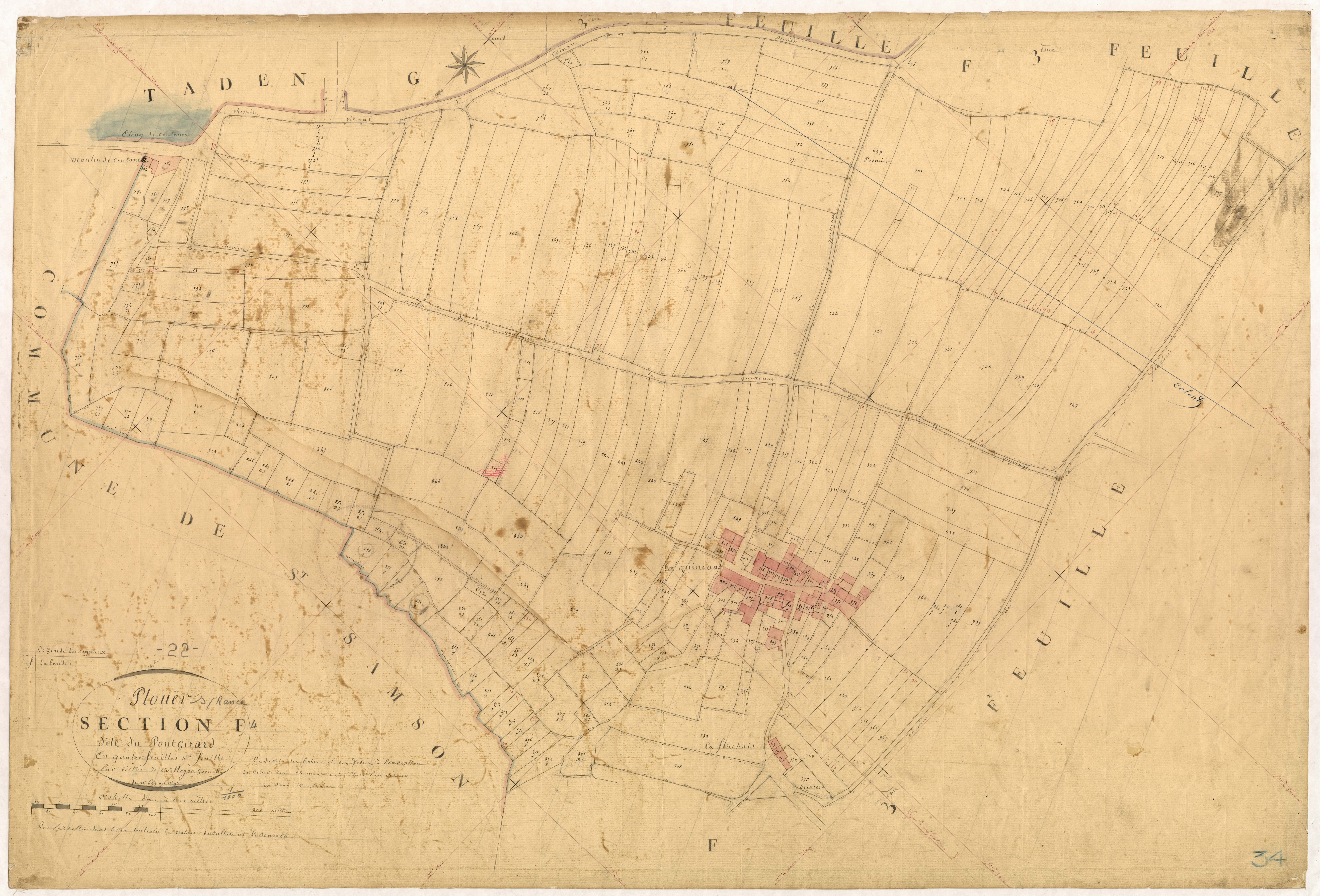Plouër-sur-Rance - Section F, 4e feuille
