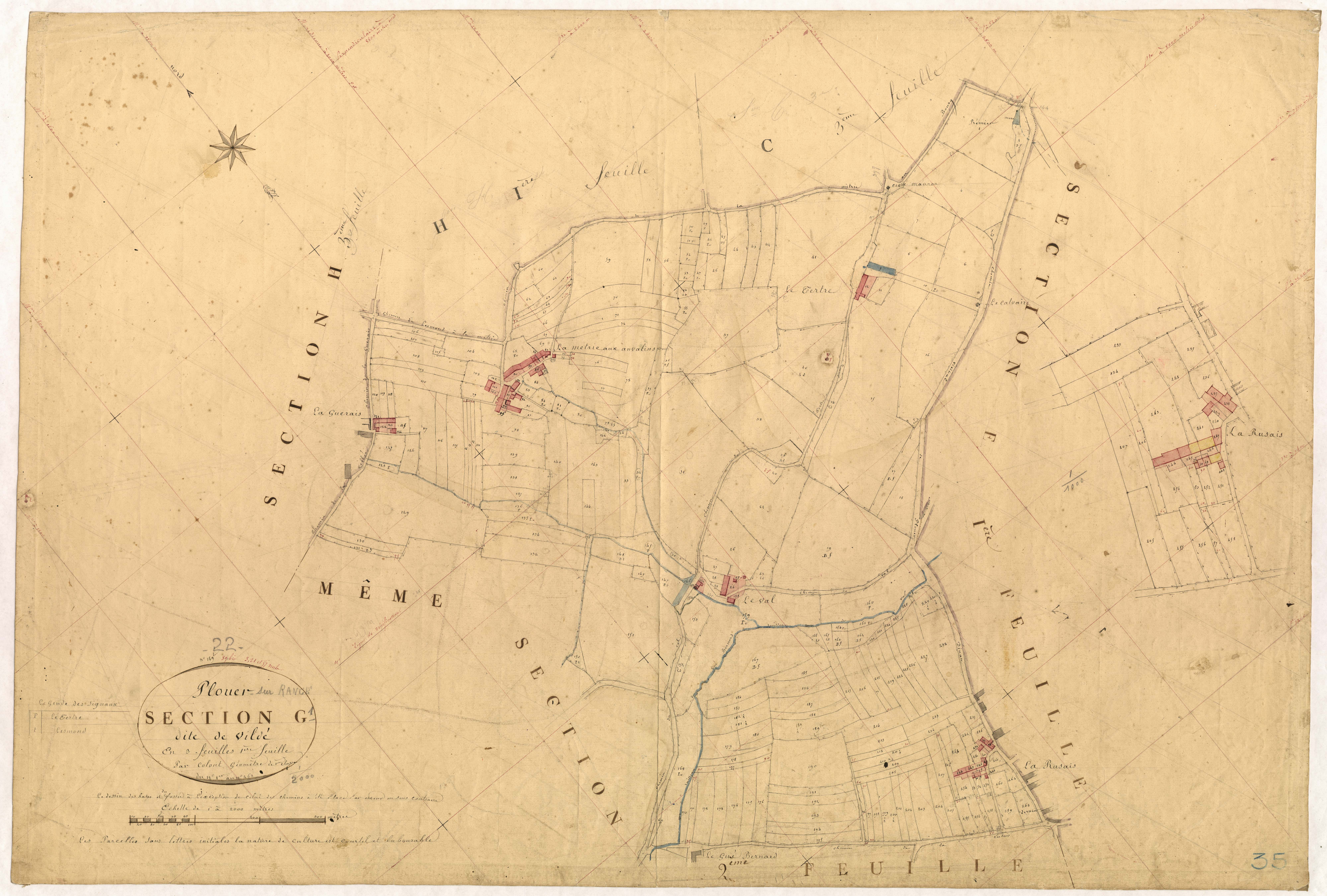 Plouër-sur-Rance - Section G, 1re feuille
