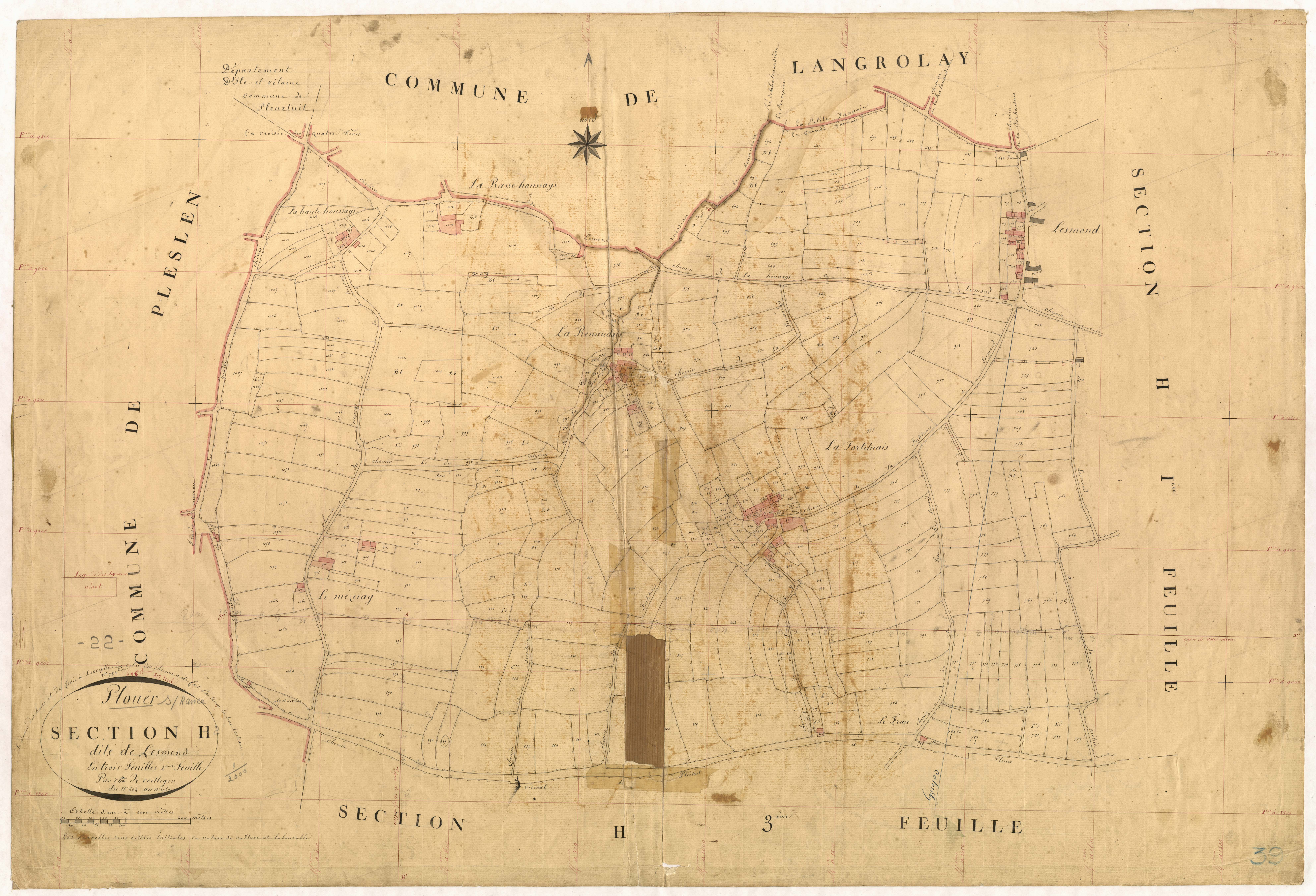 Plouër-sur-Rance - Section H, 2e feuille