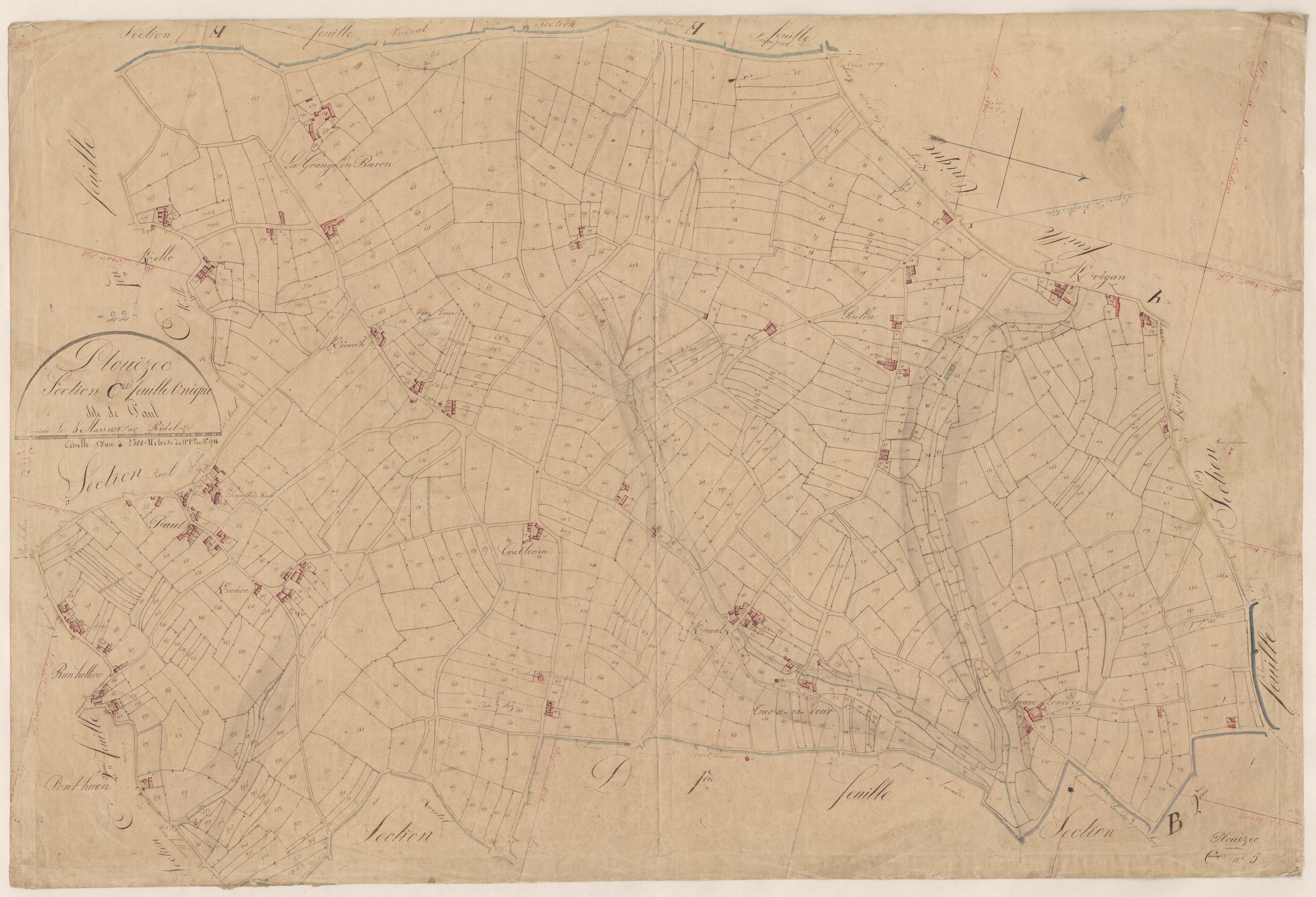 Plouézec - Section C, feuille unique