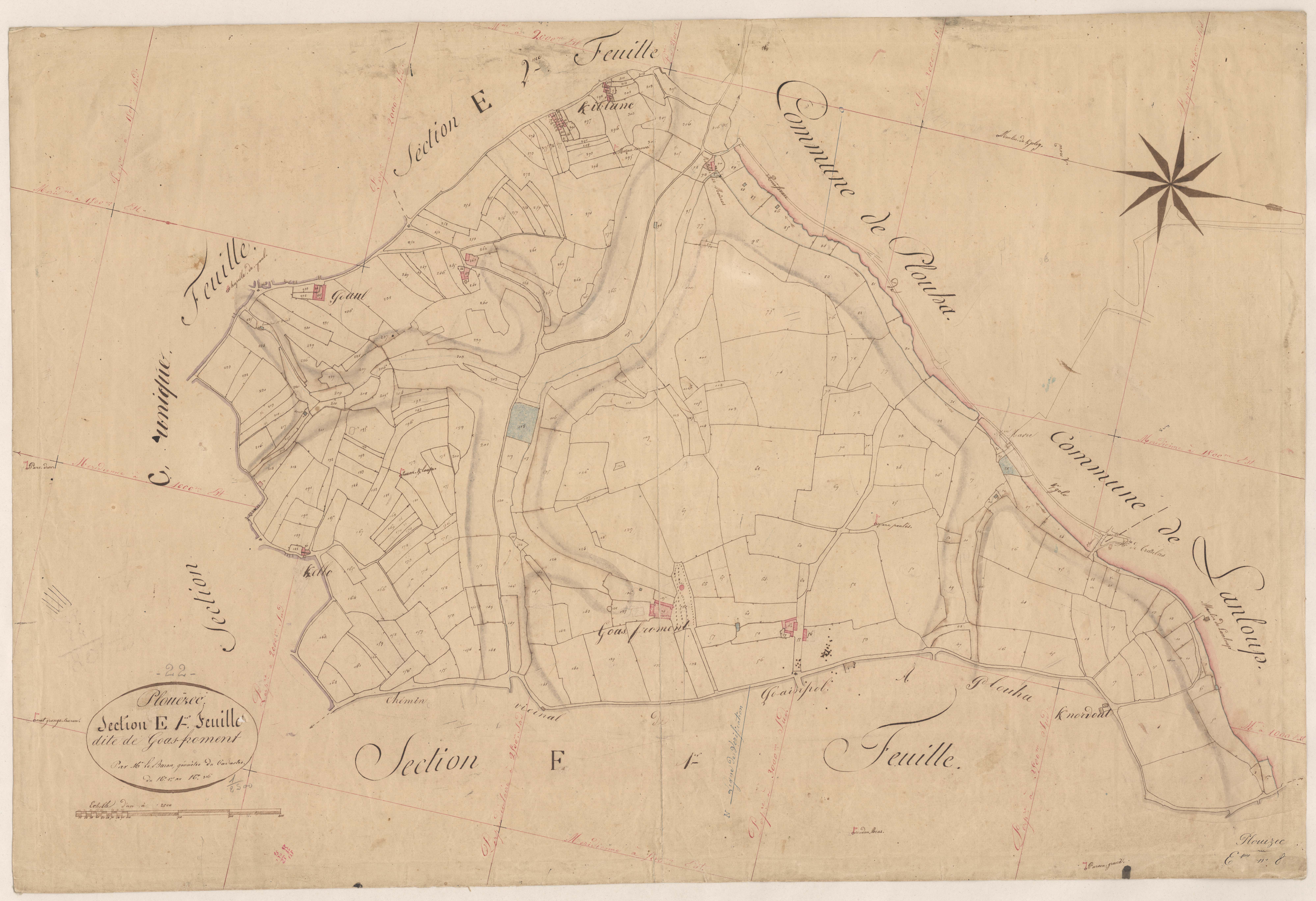 Plouézec - Section E, 1re feuille