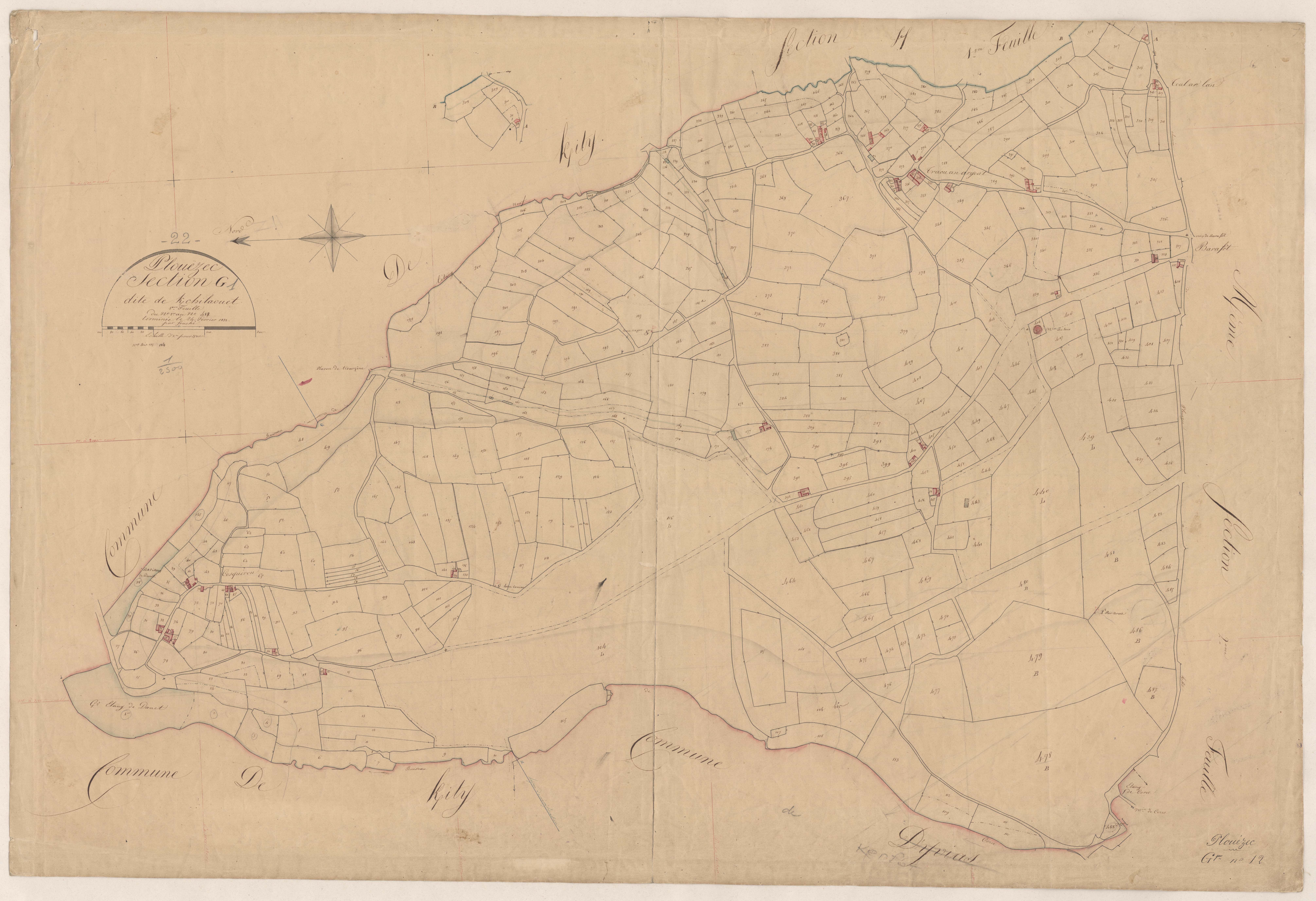Plouézec - Section G, 1re feuille