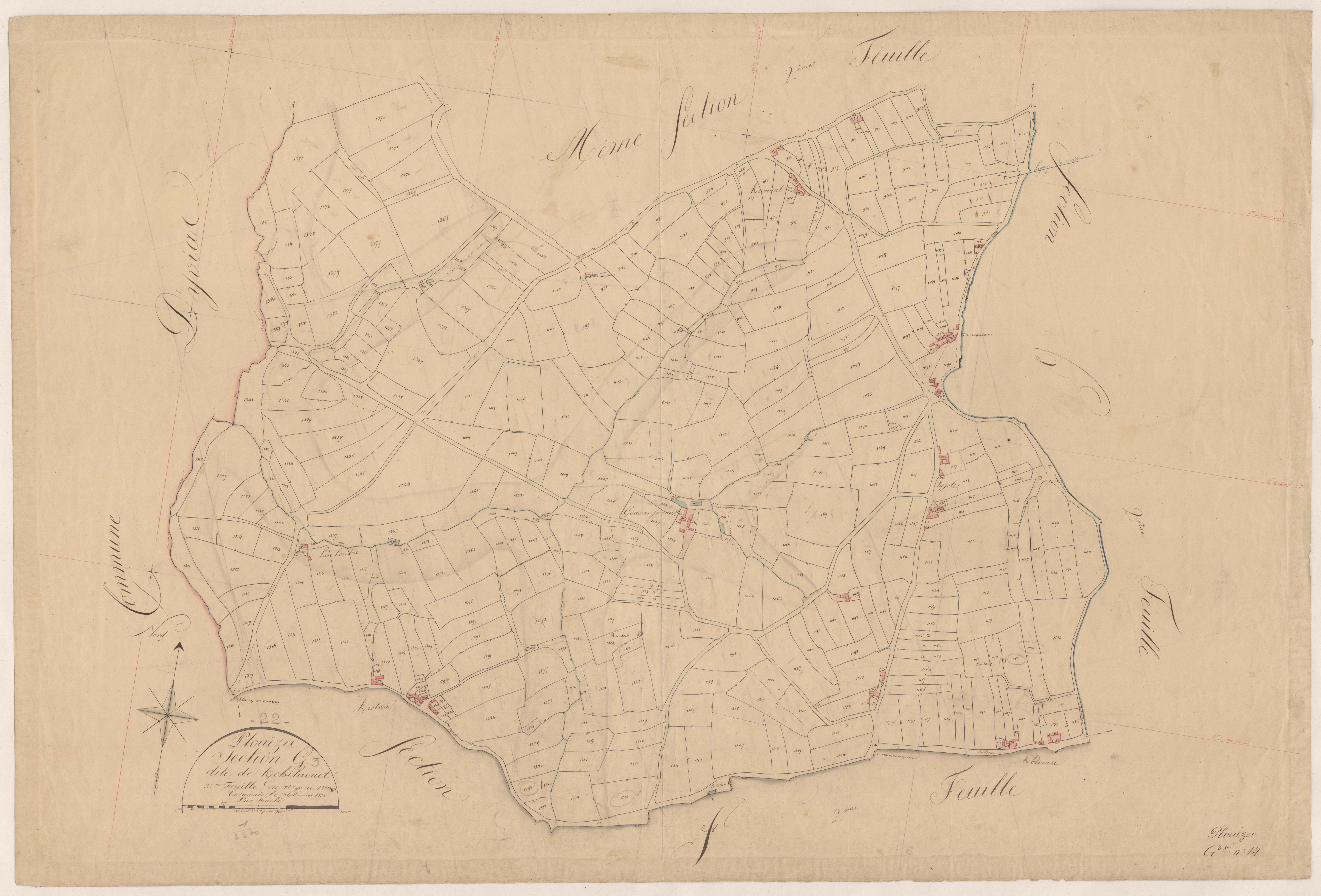 Plouézec - Section G, 3e feuille