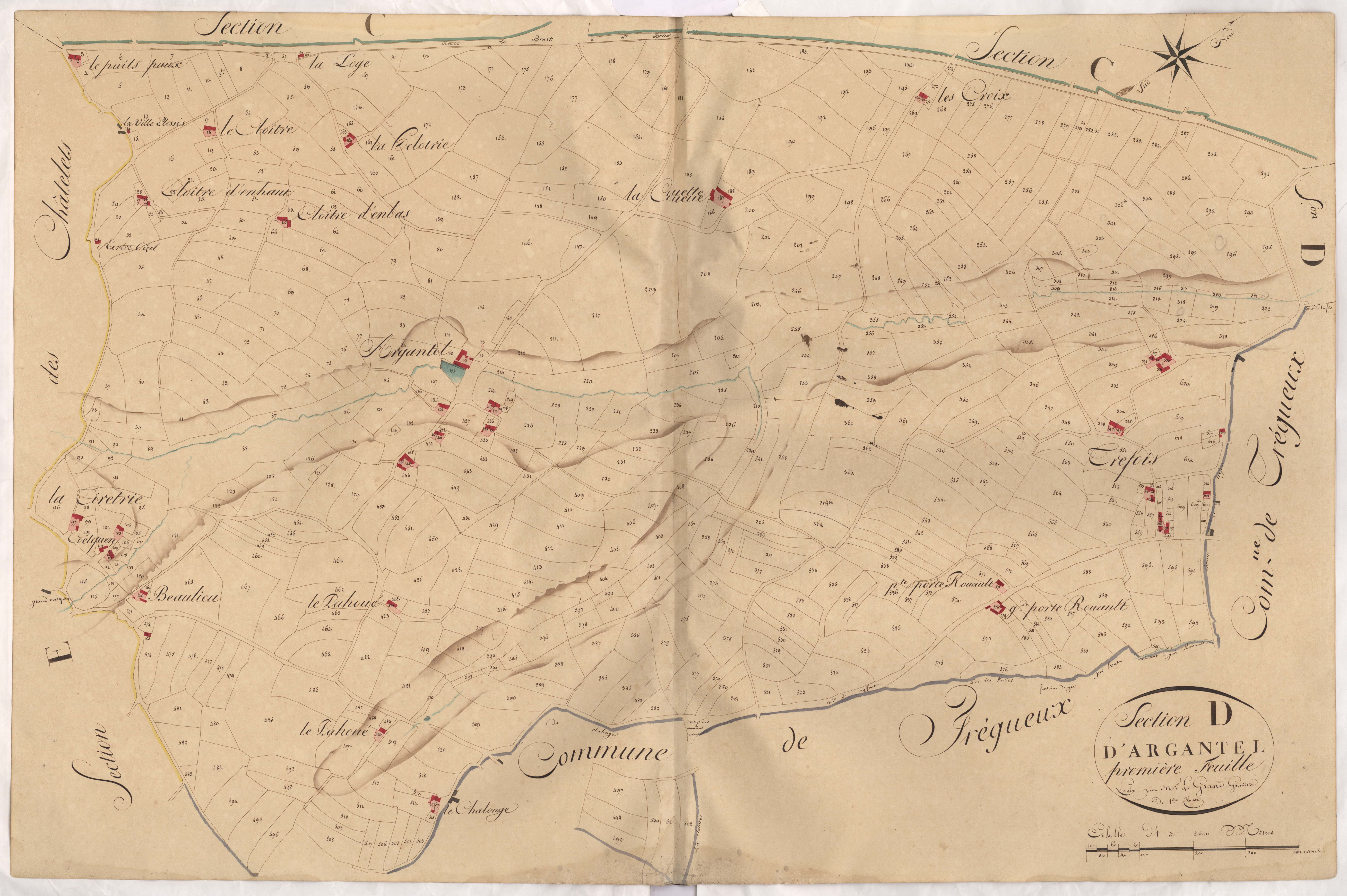 Ploufragan - Section D, 1re feuille