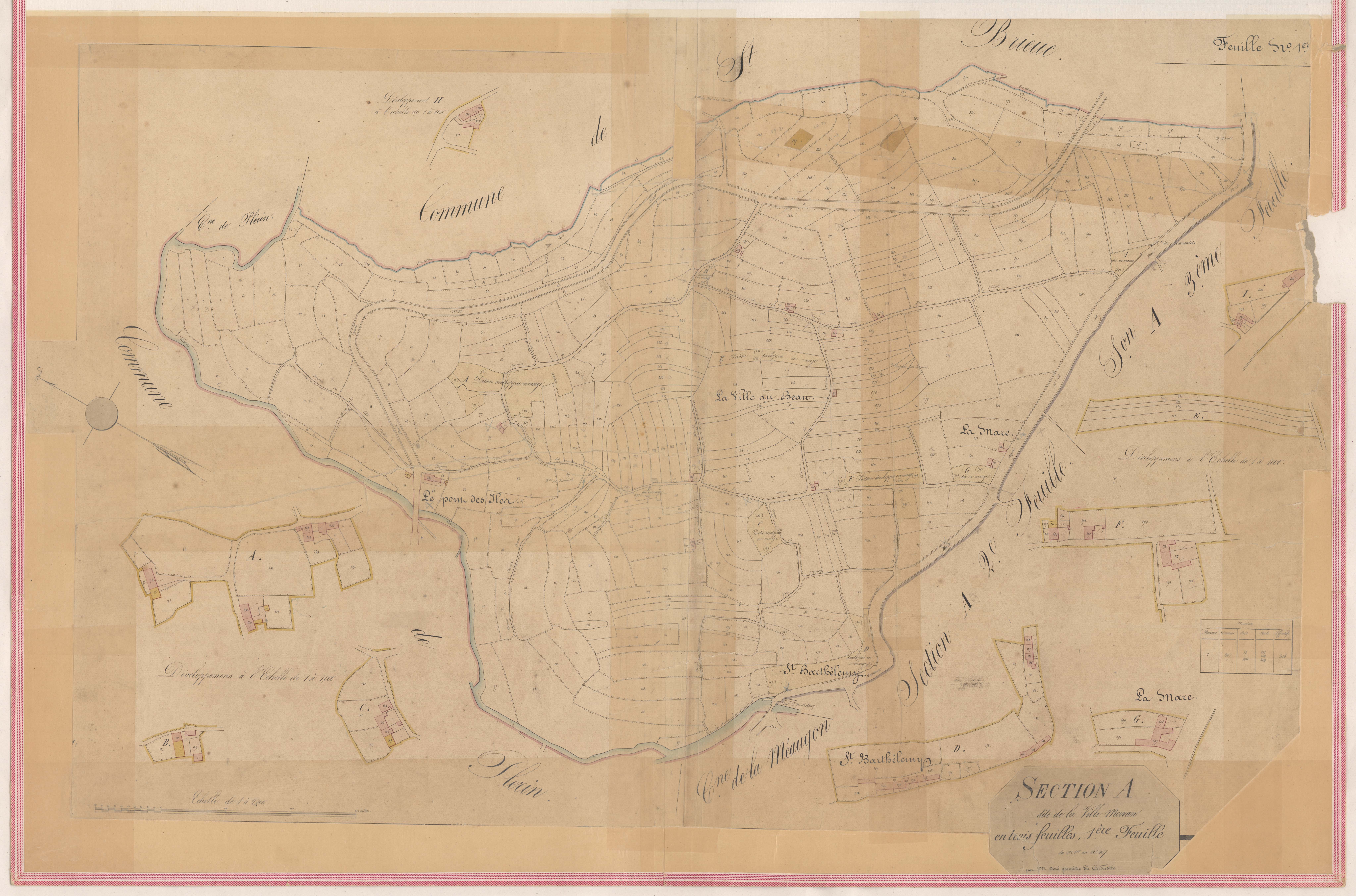 Ploufragan - Section A, 1re feuille