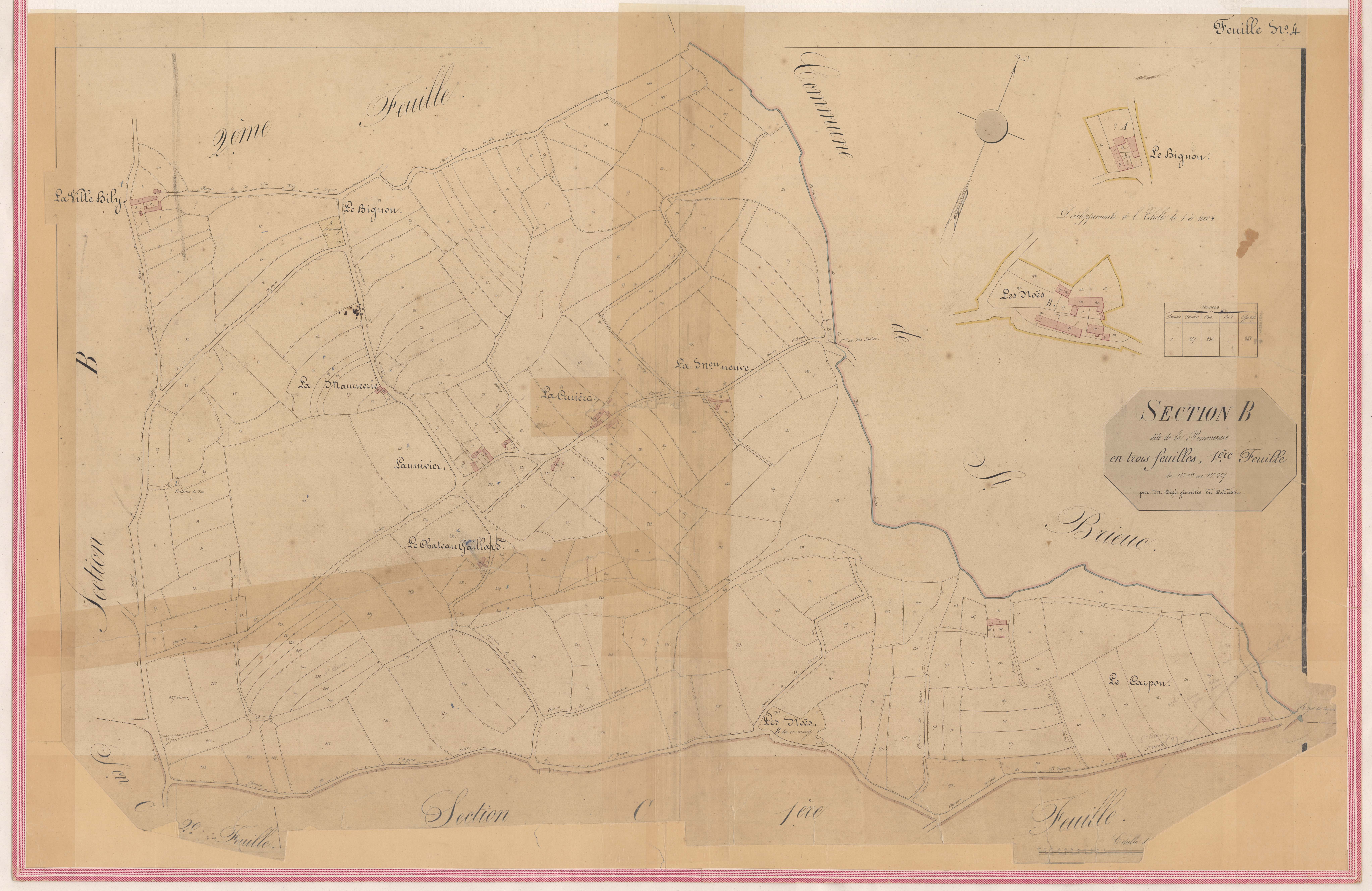 Ploufragan - Section B, 1re feuille