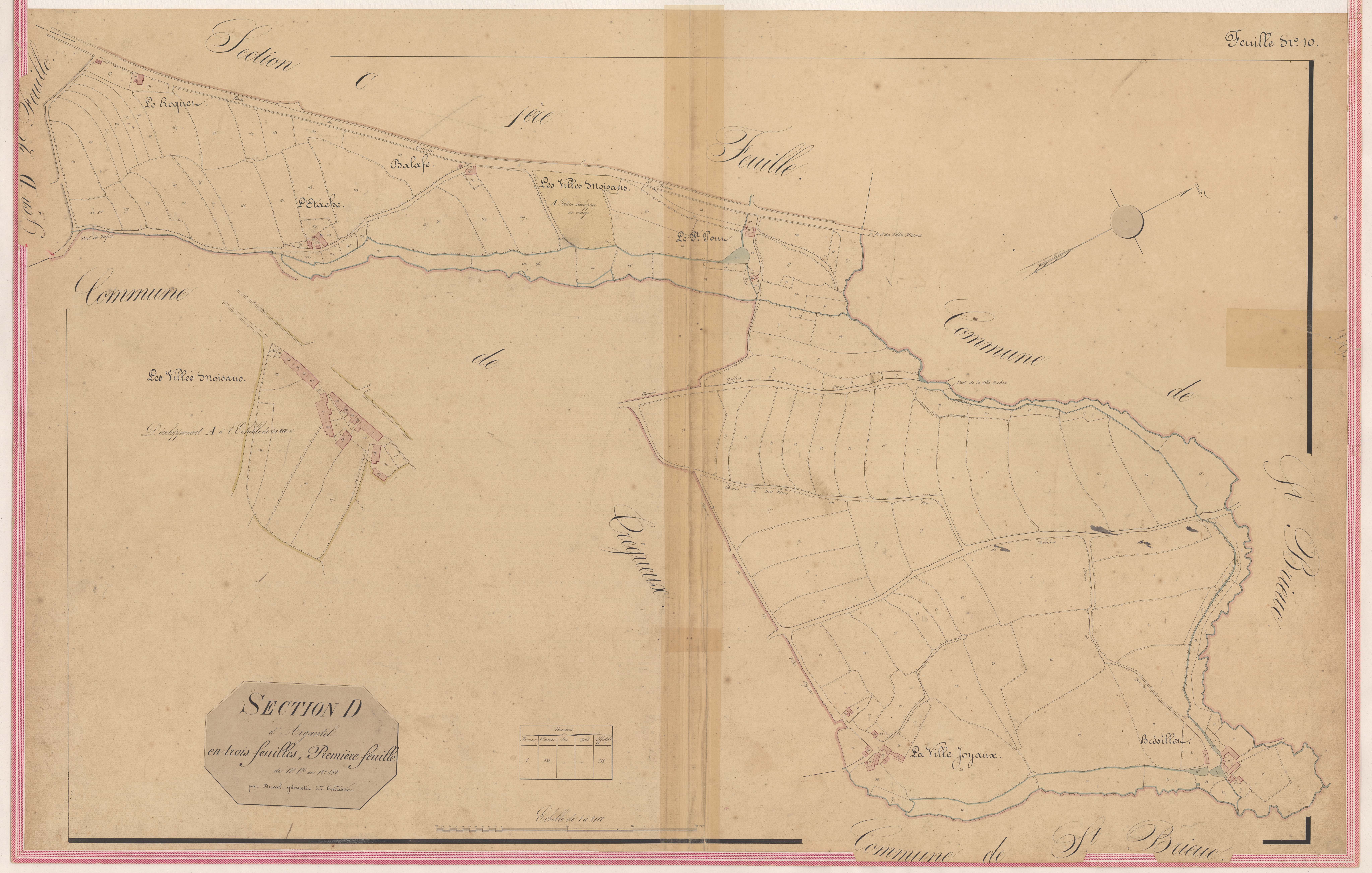 Ploufragan - Section D, 1re feuille