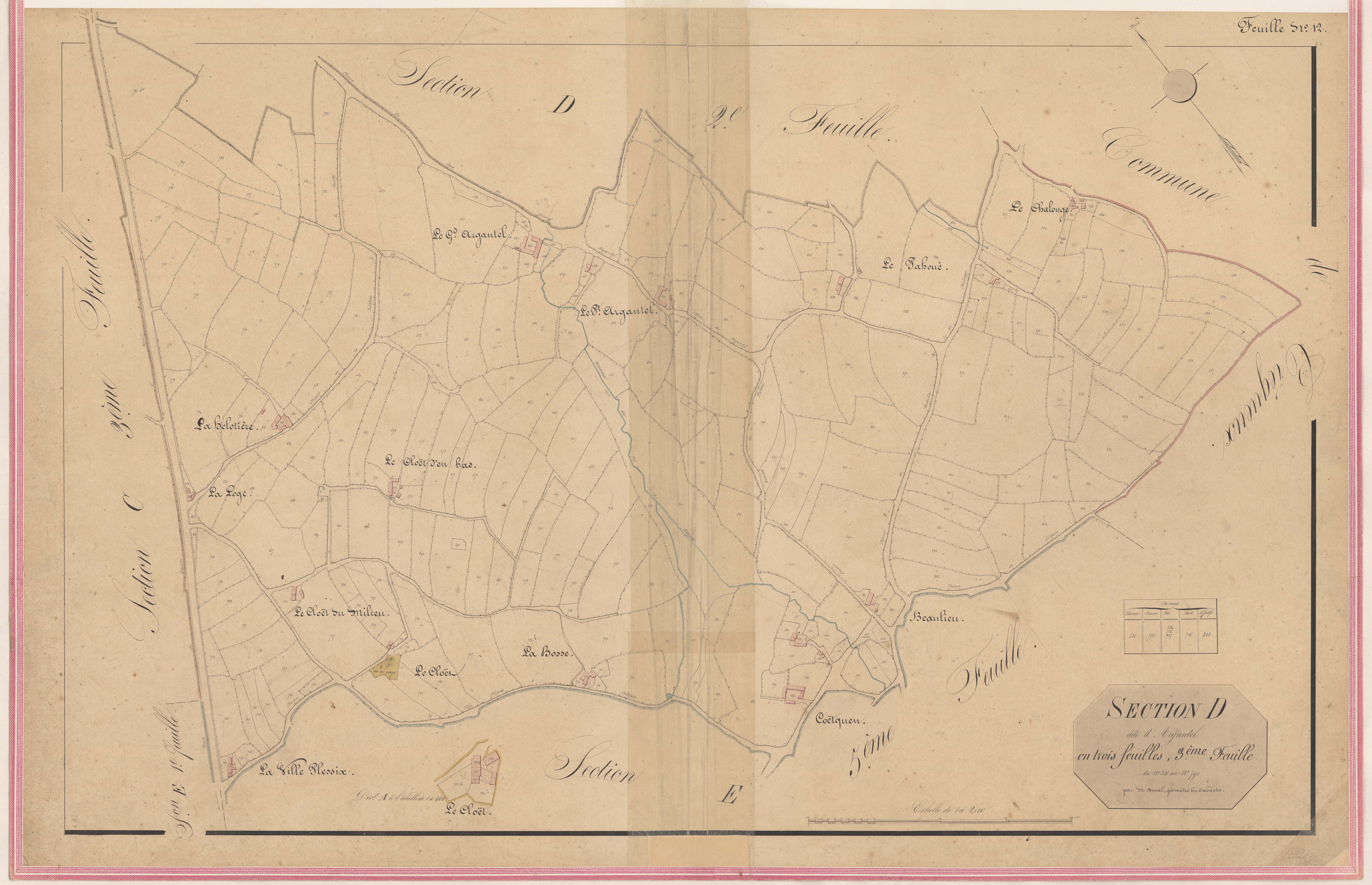 Ploufragan - Section D, 3e feuille