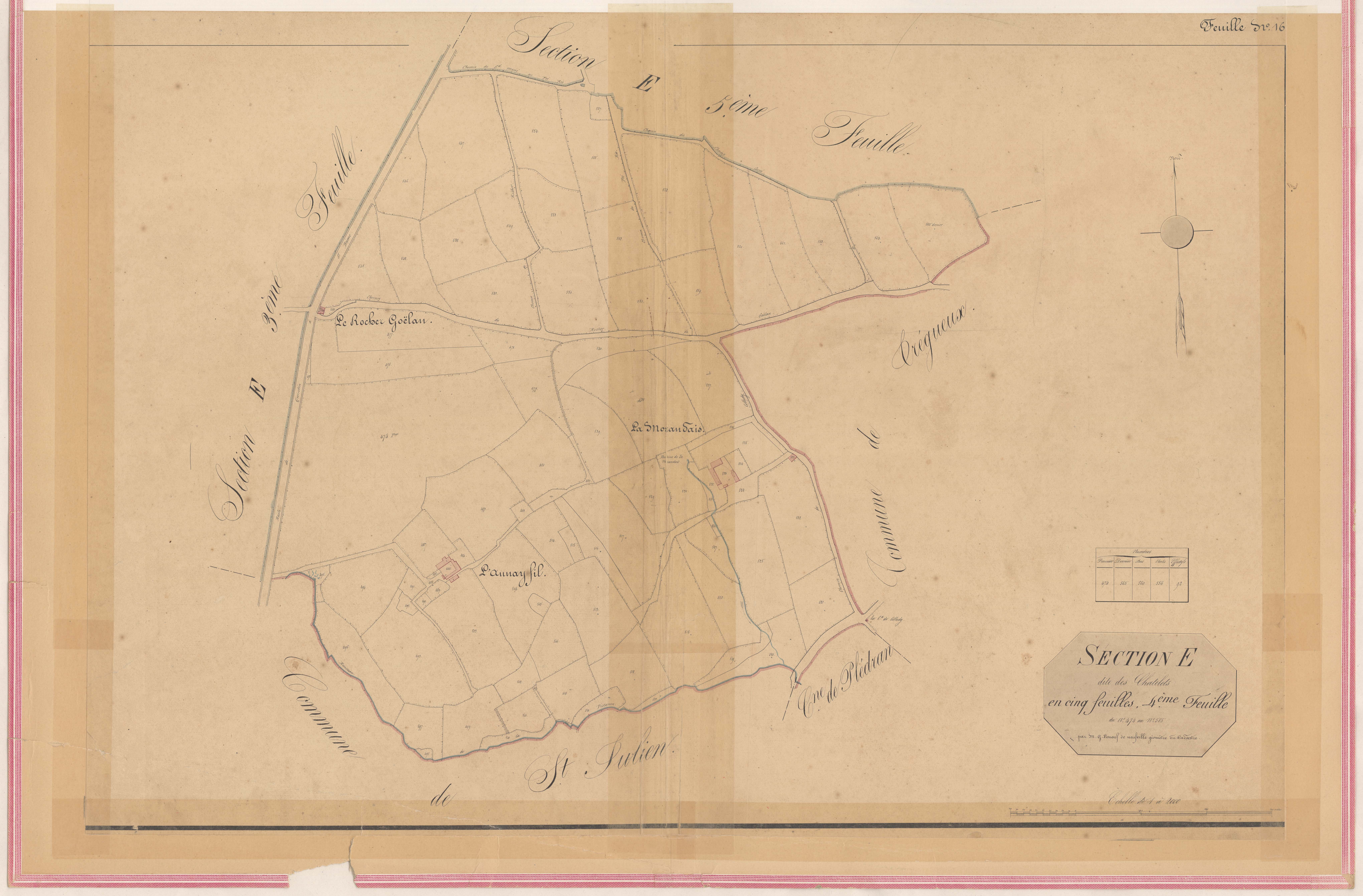 Ploufragan - Section E, 4e feuille