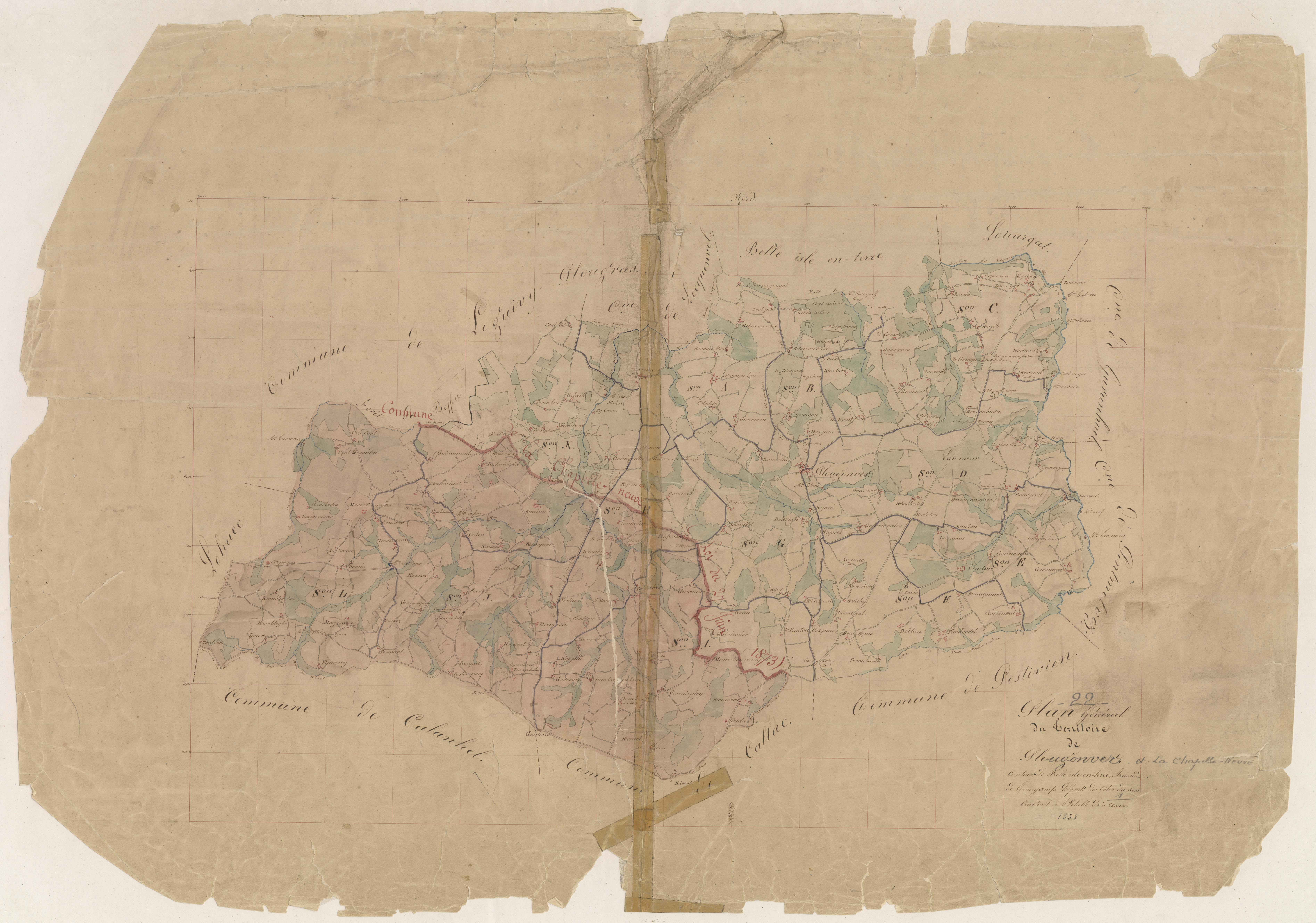Plougonver - Plan général