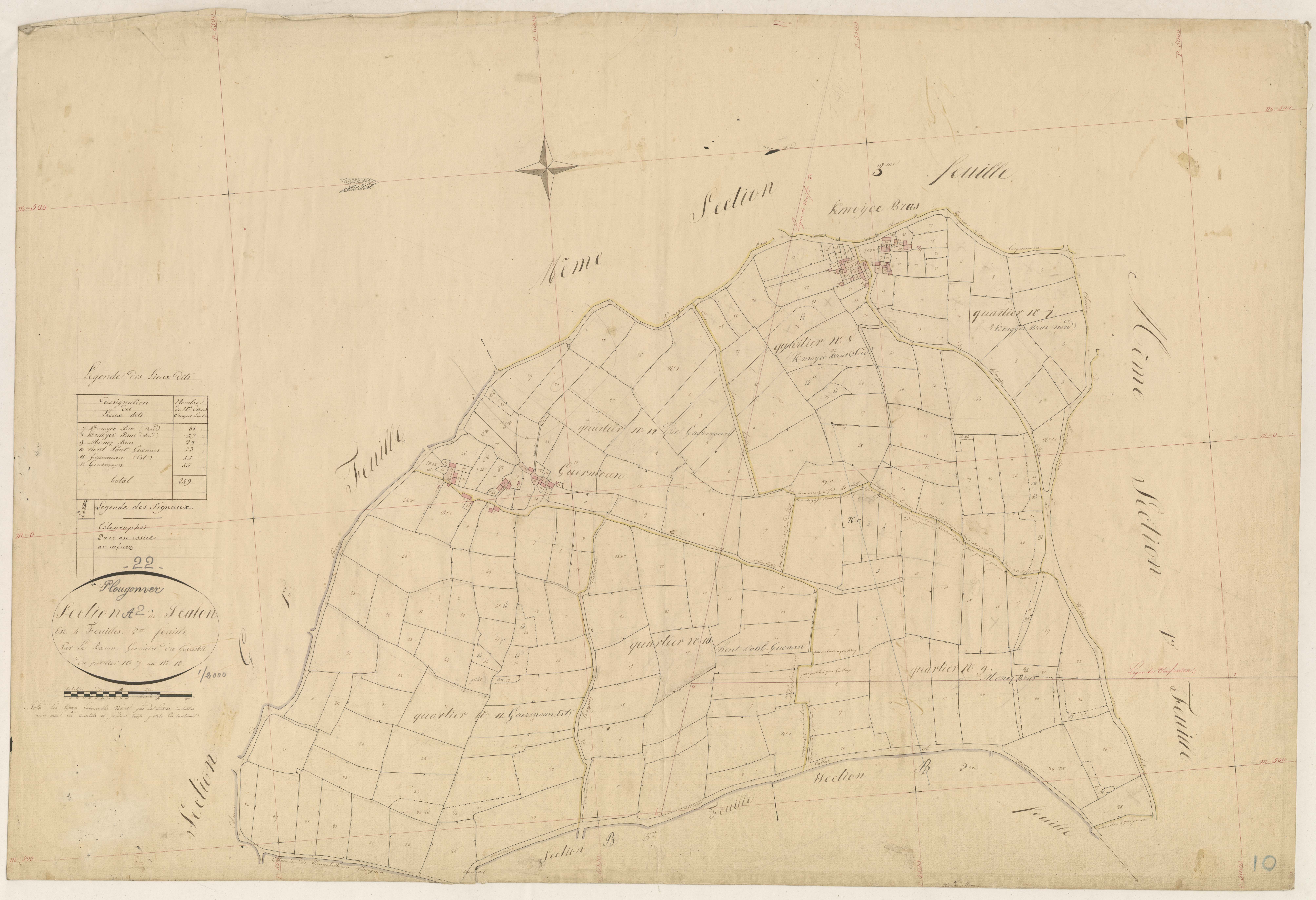 Plougonver - Section A, 2e feuille