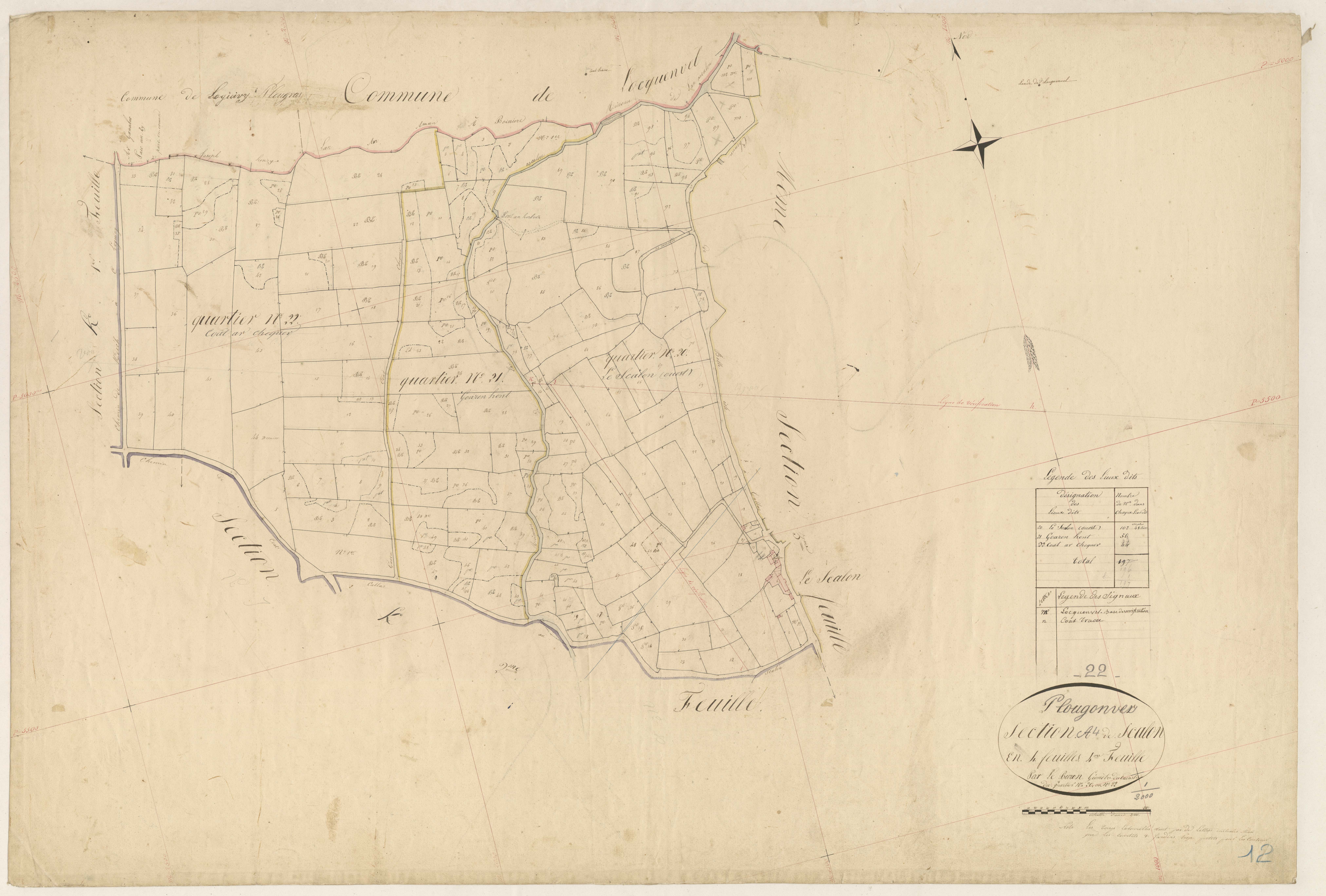 Plougonver - Section A, 4e feuille