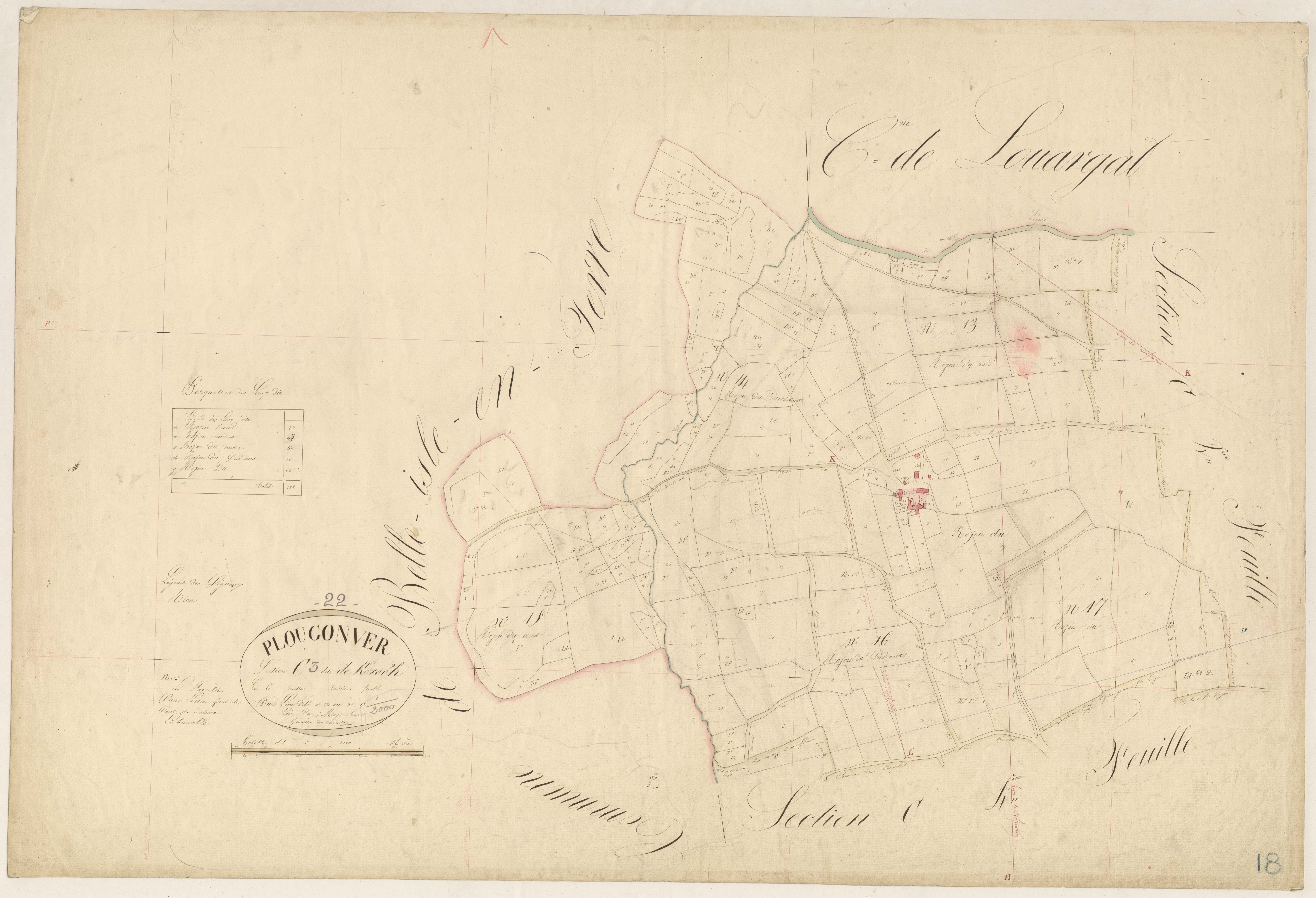 Plougonver - Section C, 3e feuille