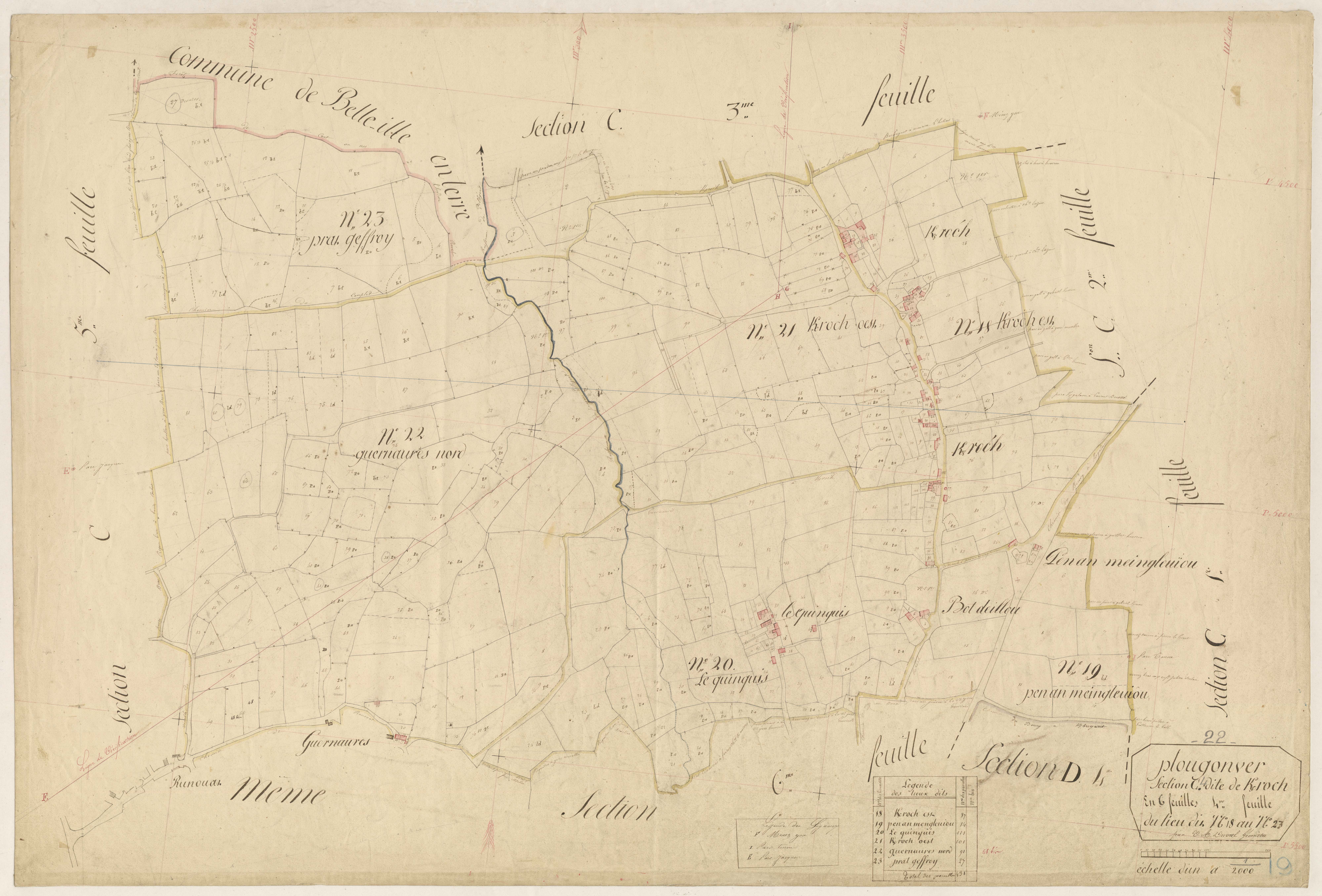 Plougonver - Section C, 4e feuille