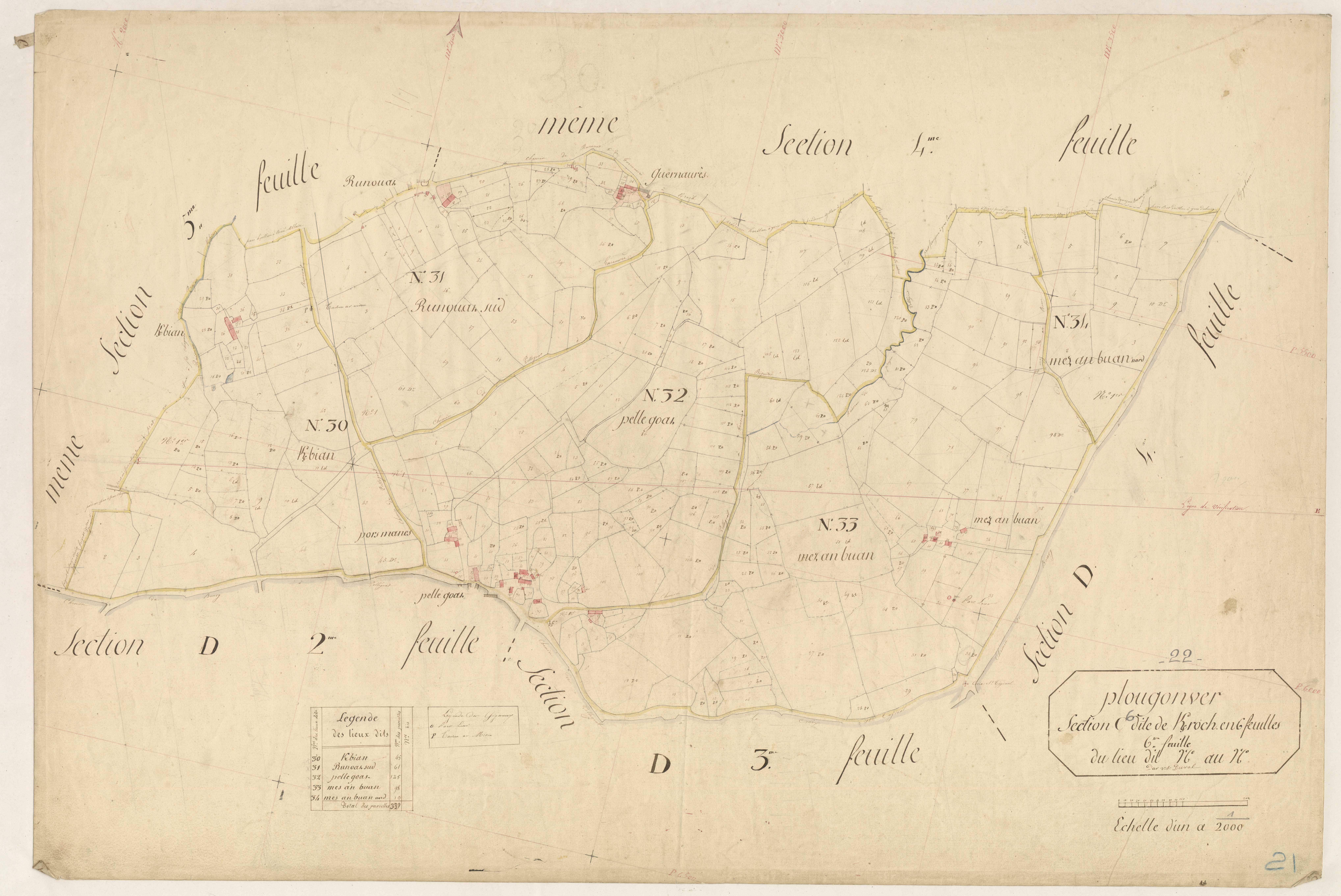 Plougonver - Section C, 6e feuille