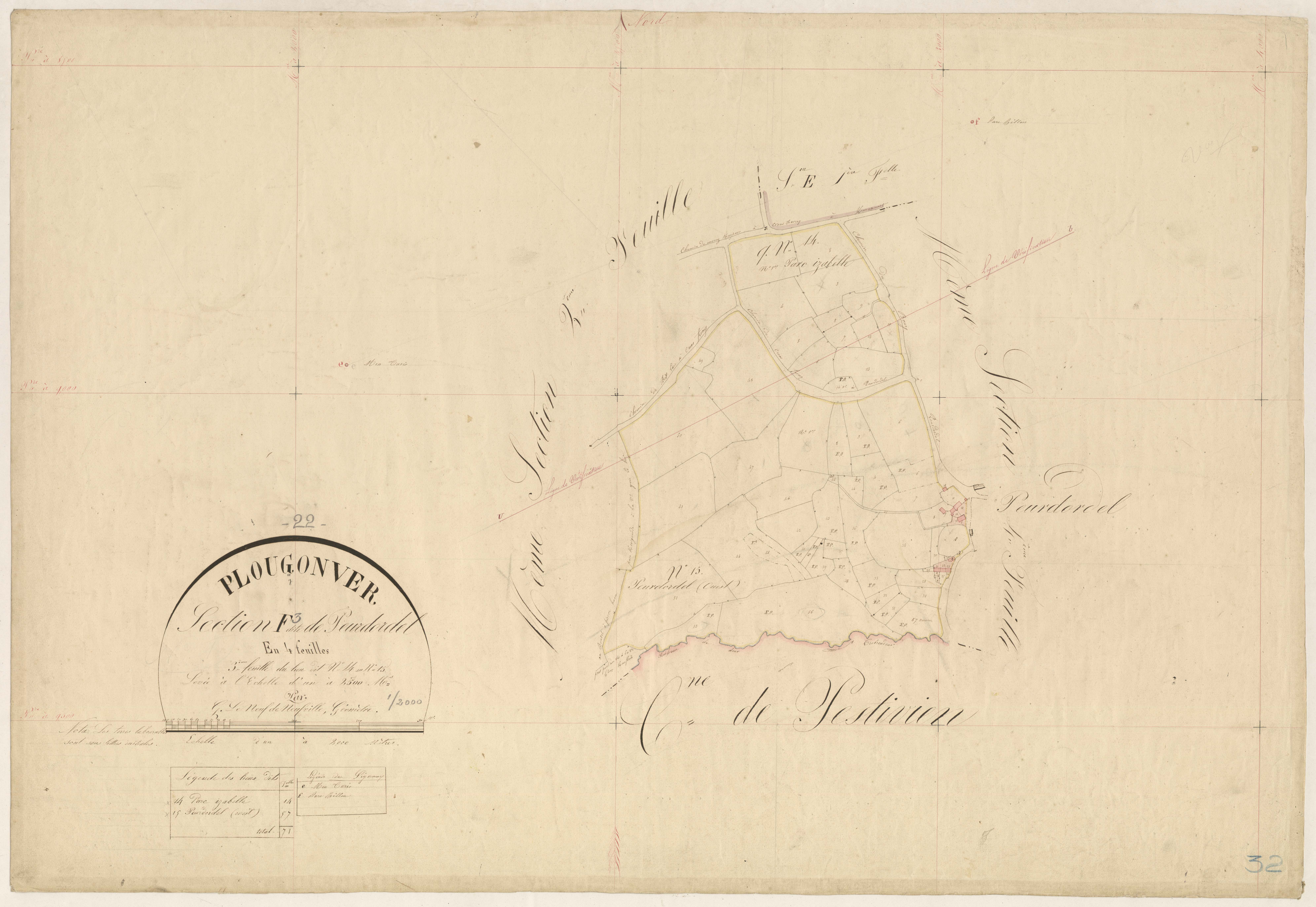 Plougonver - Section F, 3e feuille