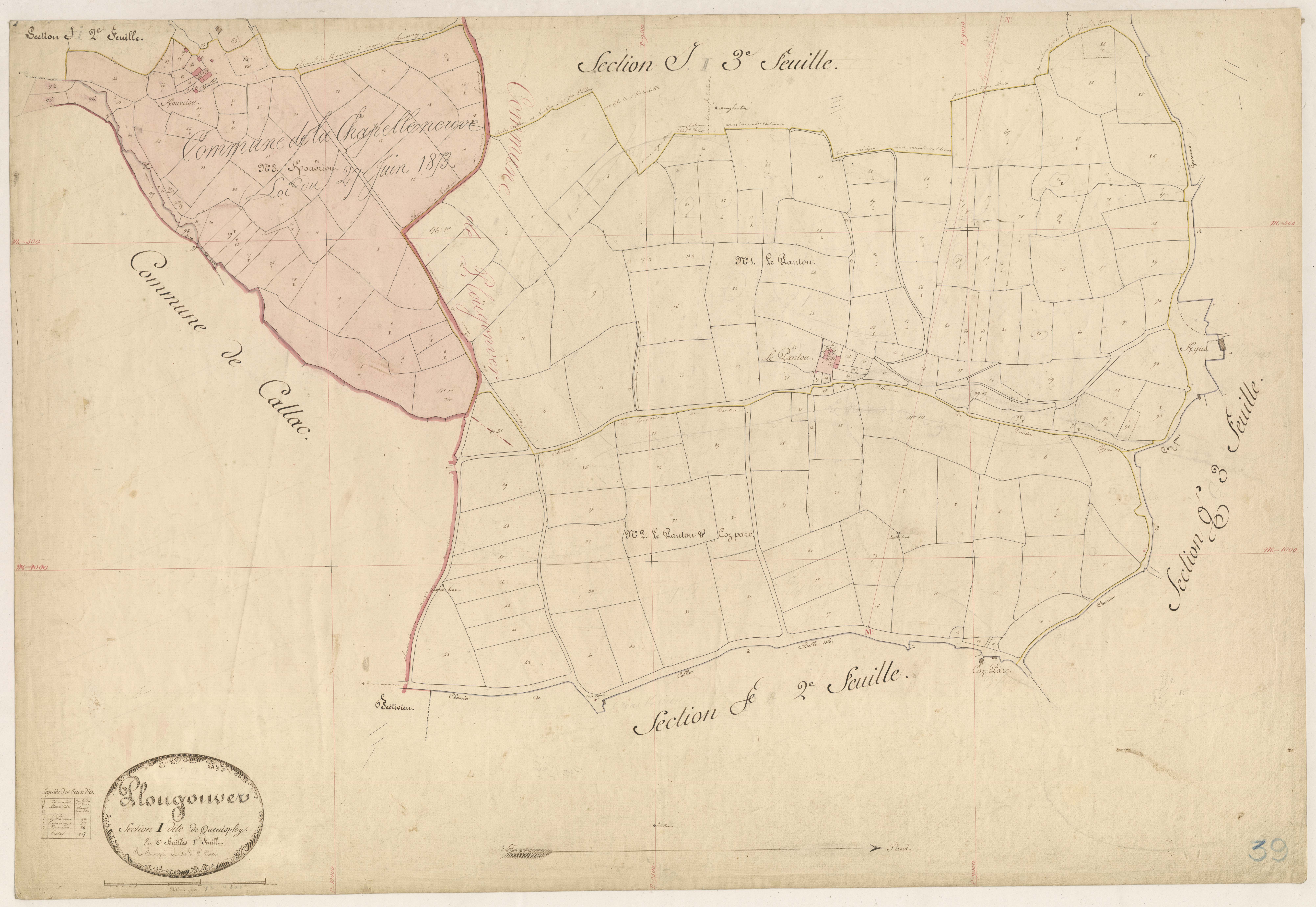 Plougonver - Section I, 1re feuille