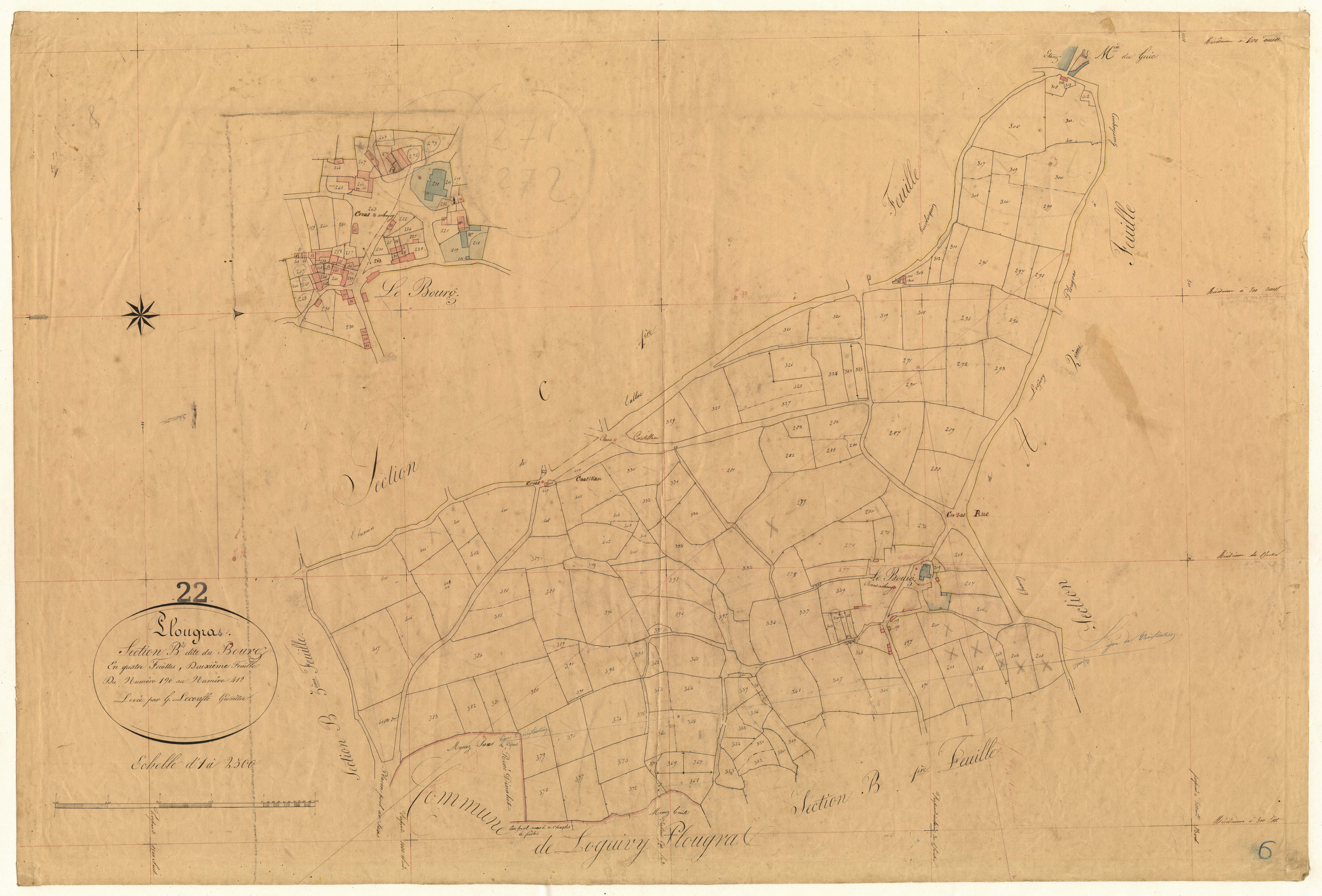 Plougras - Section B, 2e feuille