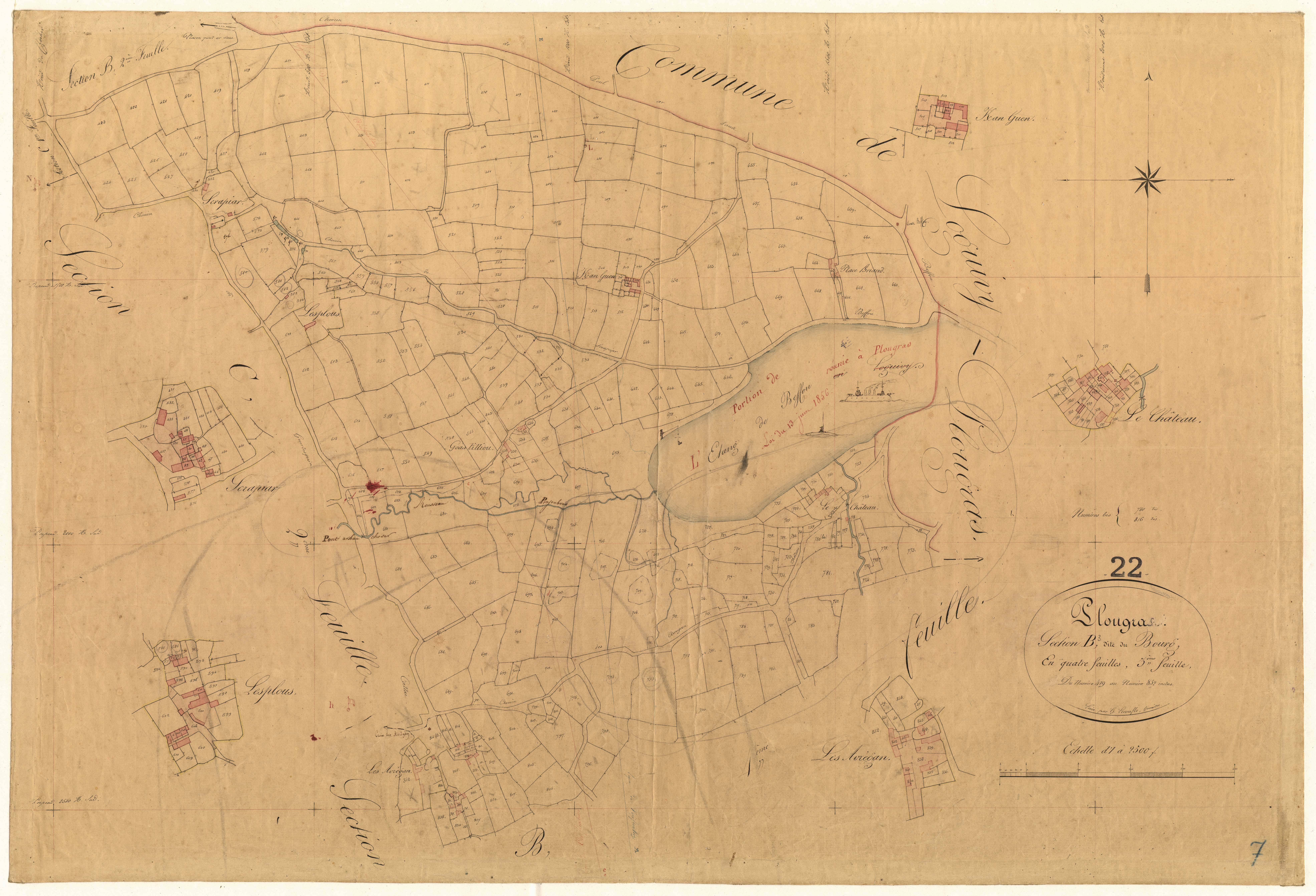 Plougras - Section B, 3e feuille