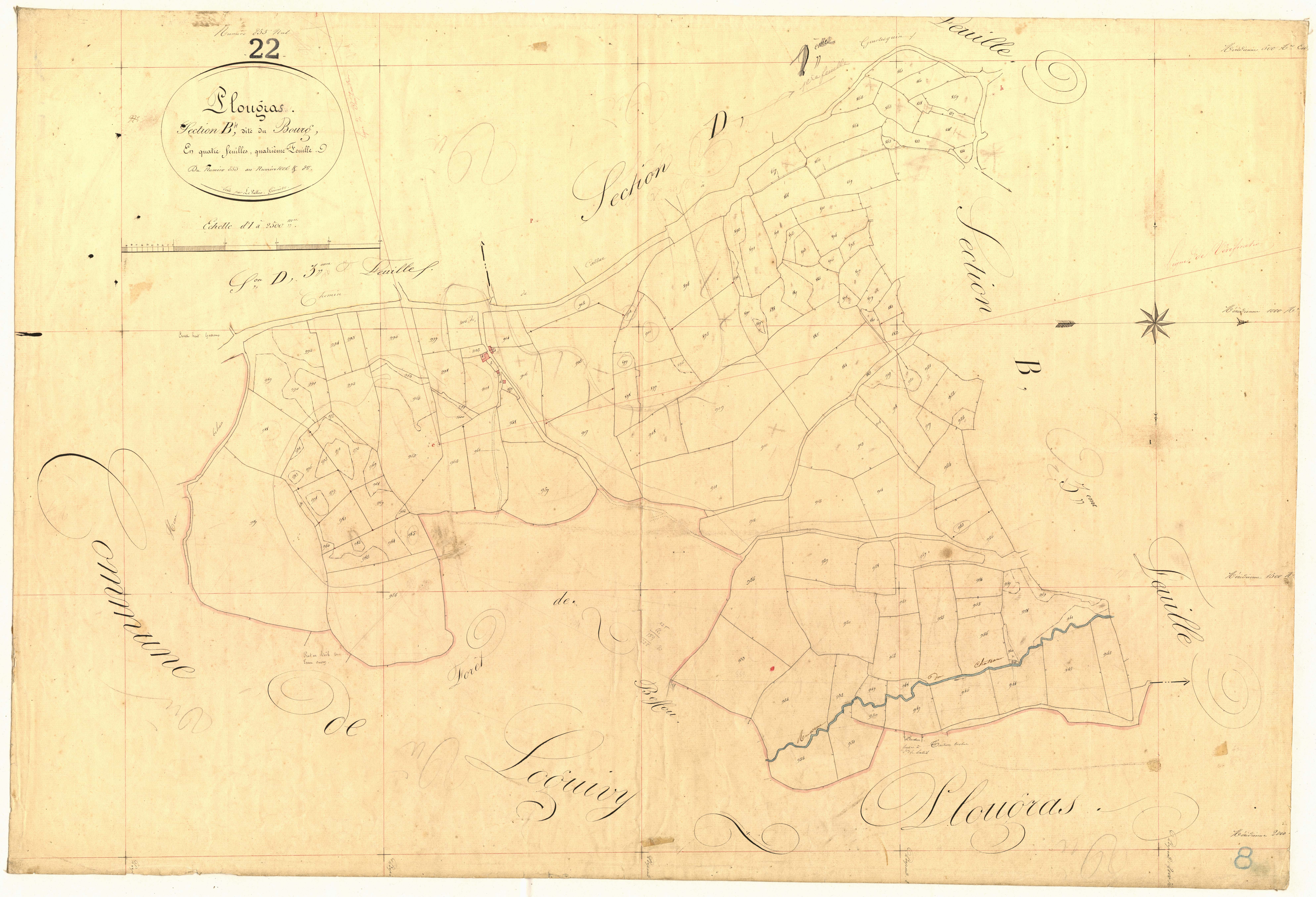 Plougras - Section B, 4e feuille