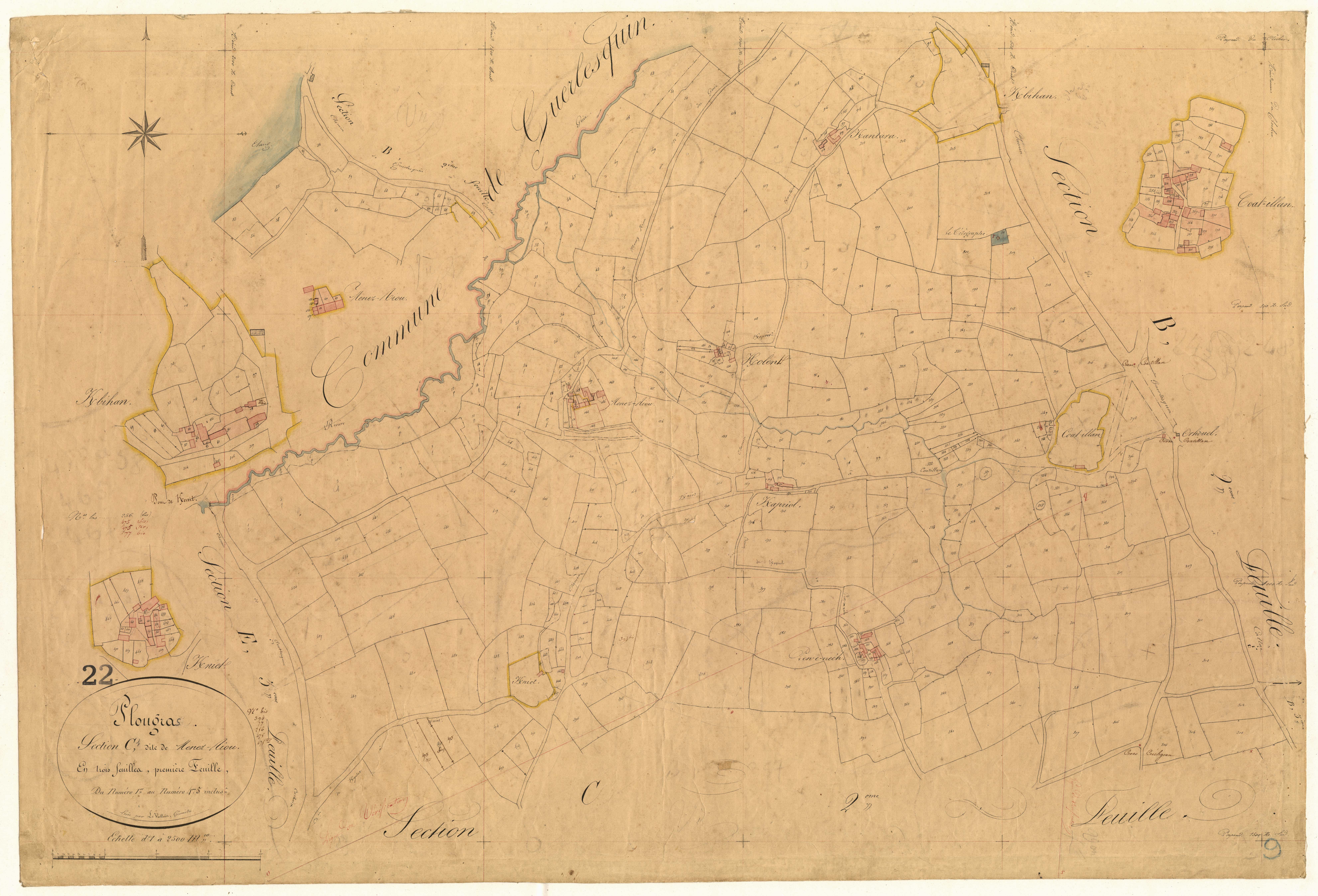 Plougras - Section C, 1re feuille
