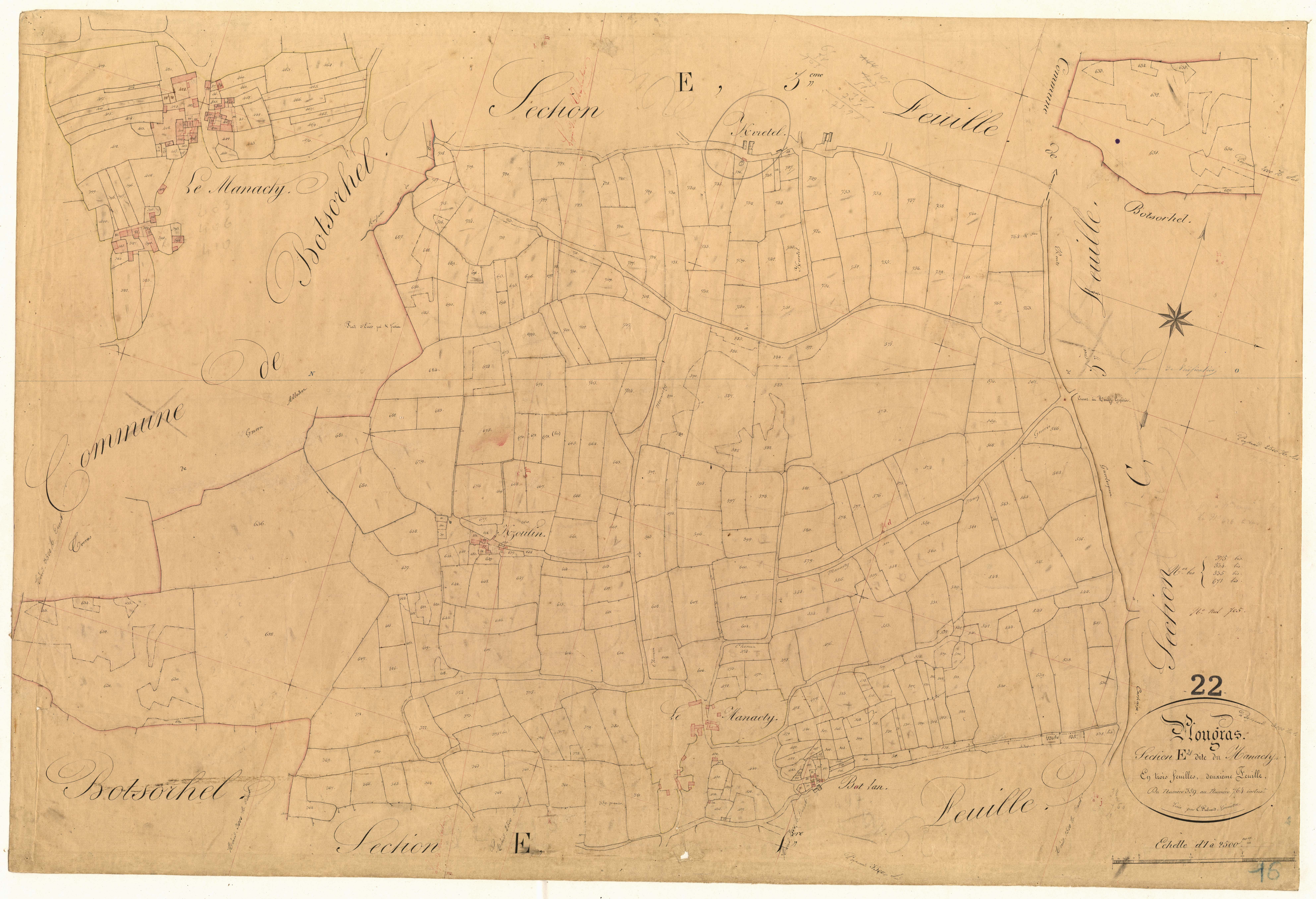 Plougras - Section E, 2e feuille