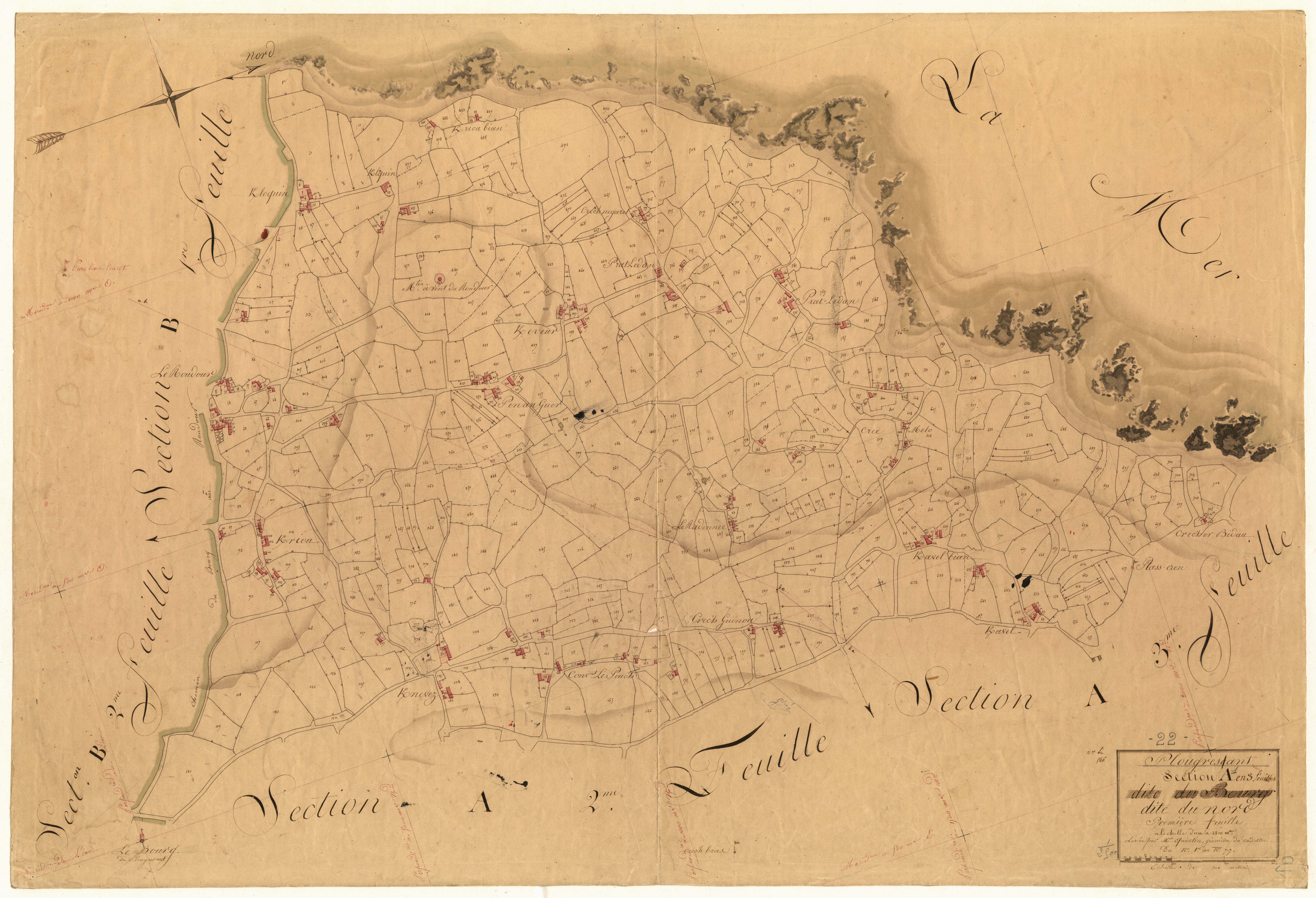 Plougrescant - Section A, 1re feuille