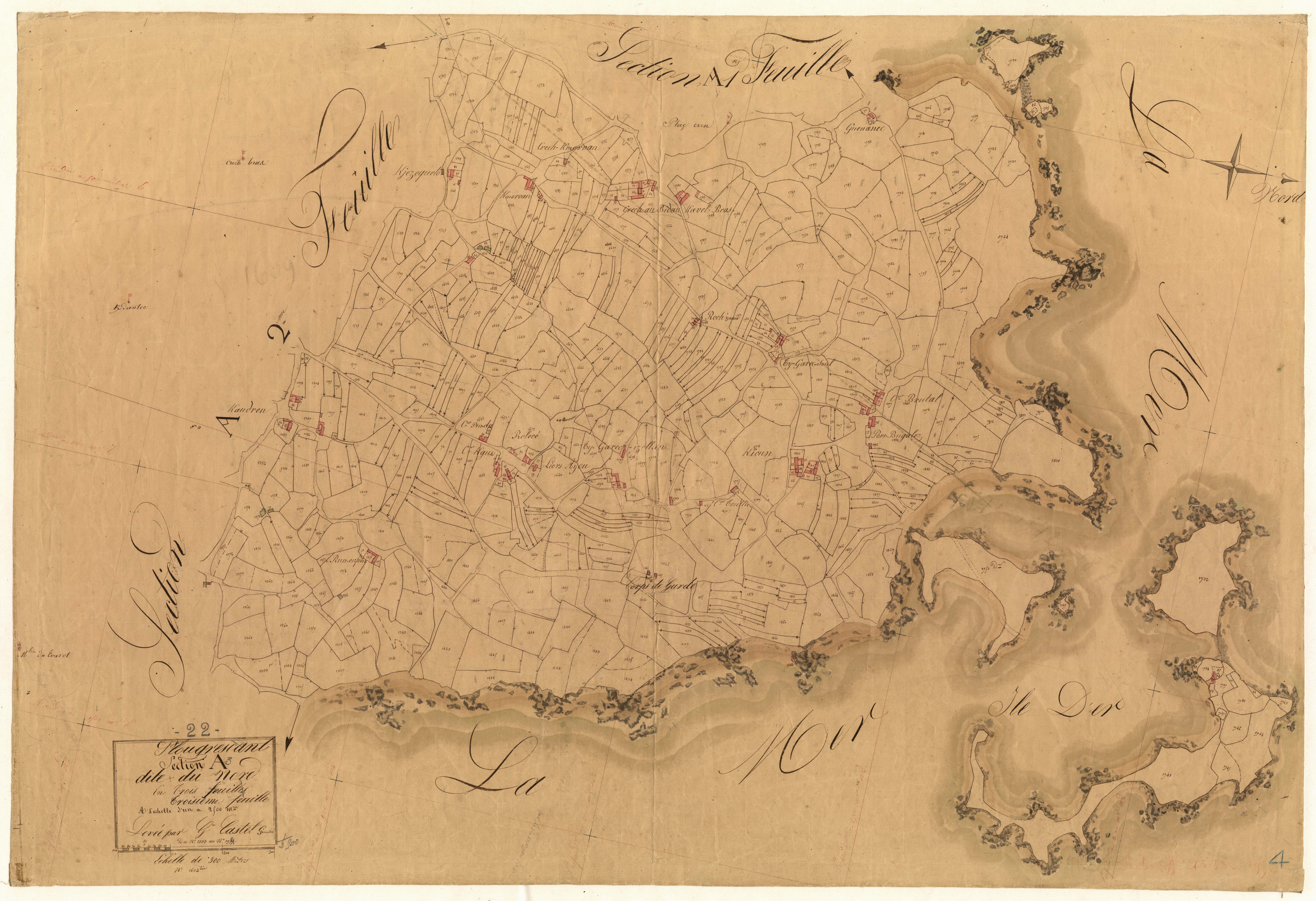 Plougrescant - Section A, 3e feuille