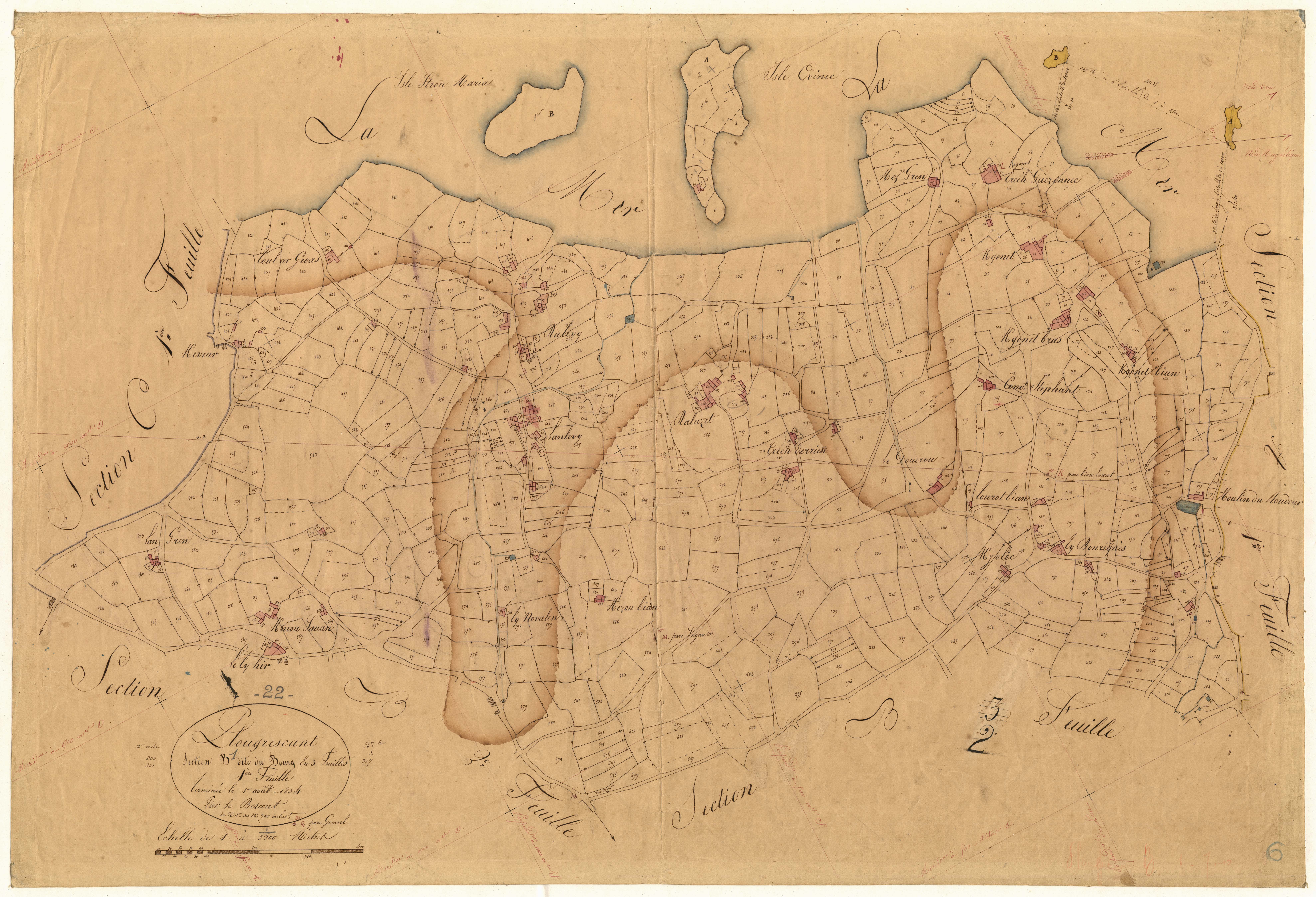 Plougrescant - Section B, 1re feuille