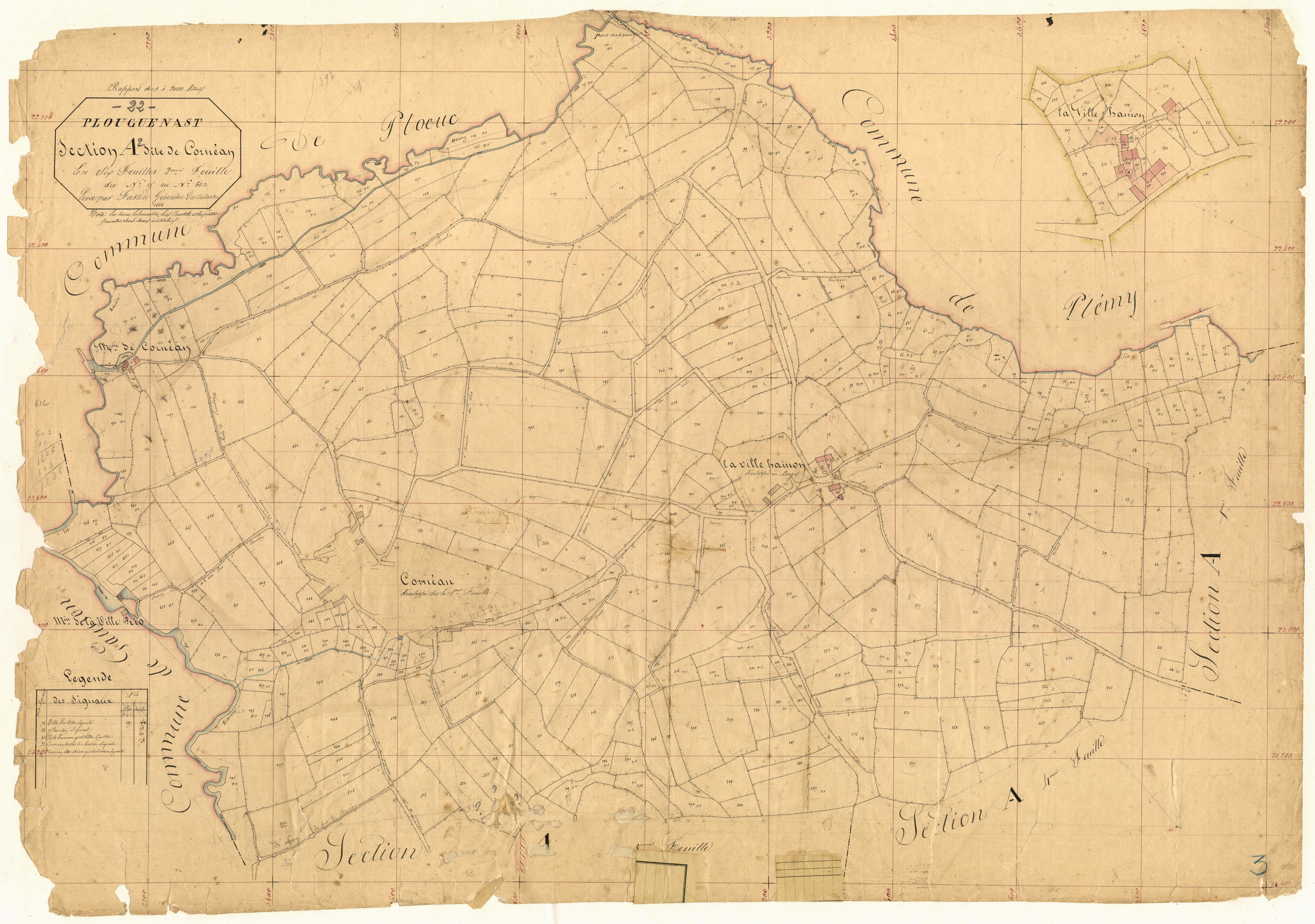 Plouguenast-Langast - Section A, 2e feuille
