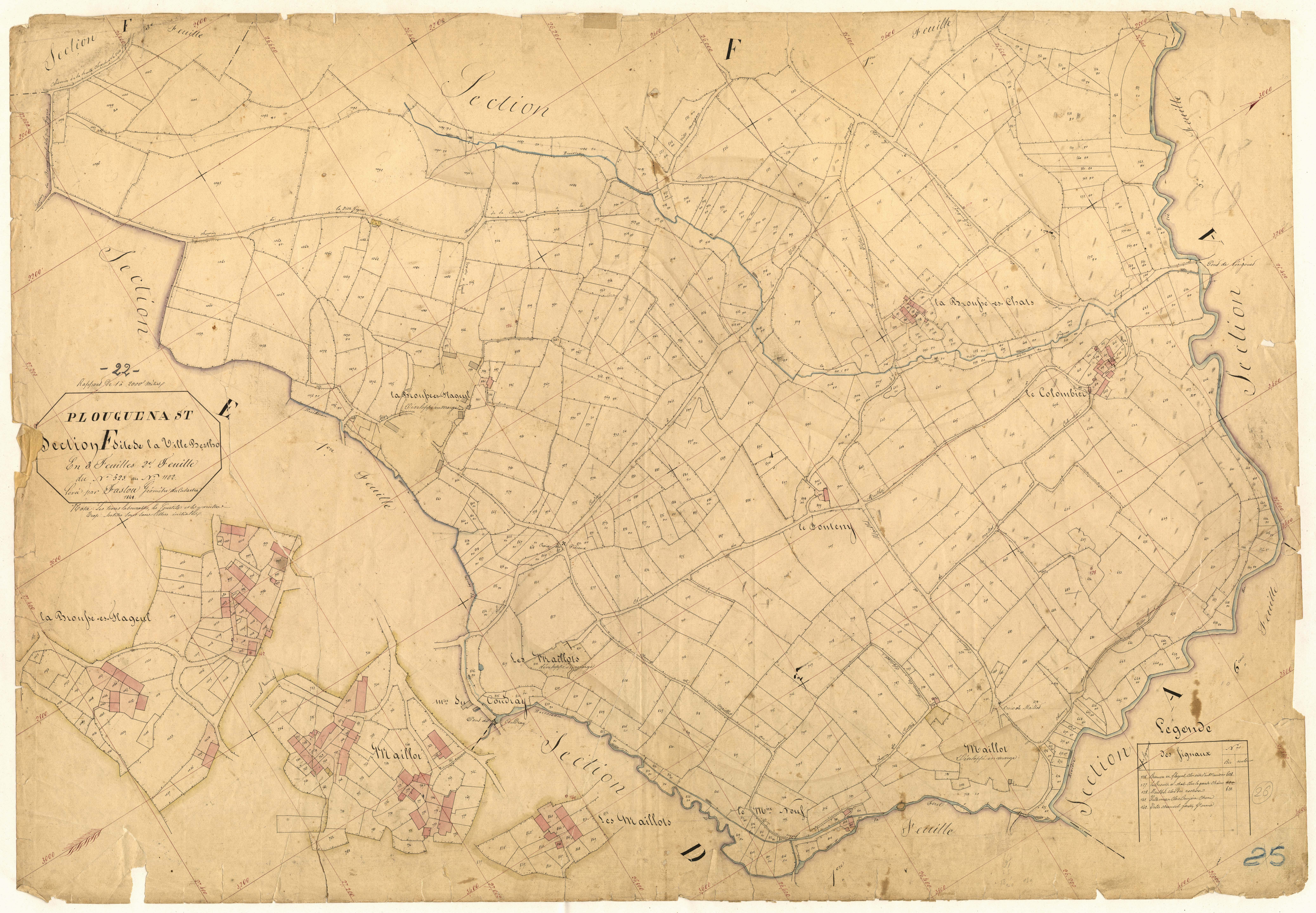 Plouguenast-Langast - Section F, 2e feuille