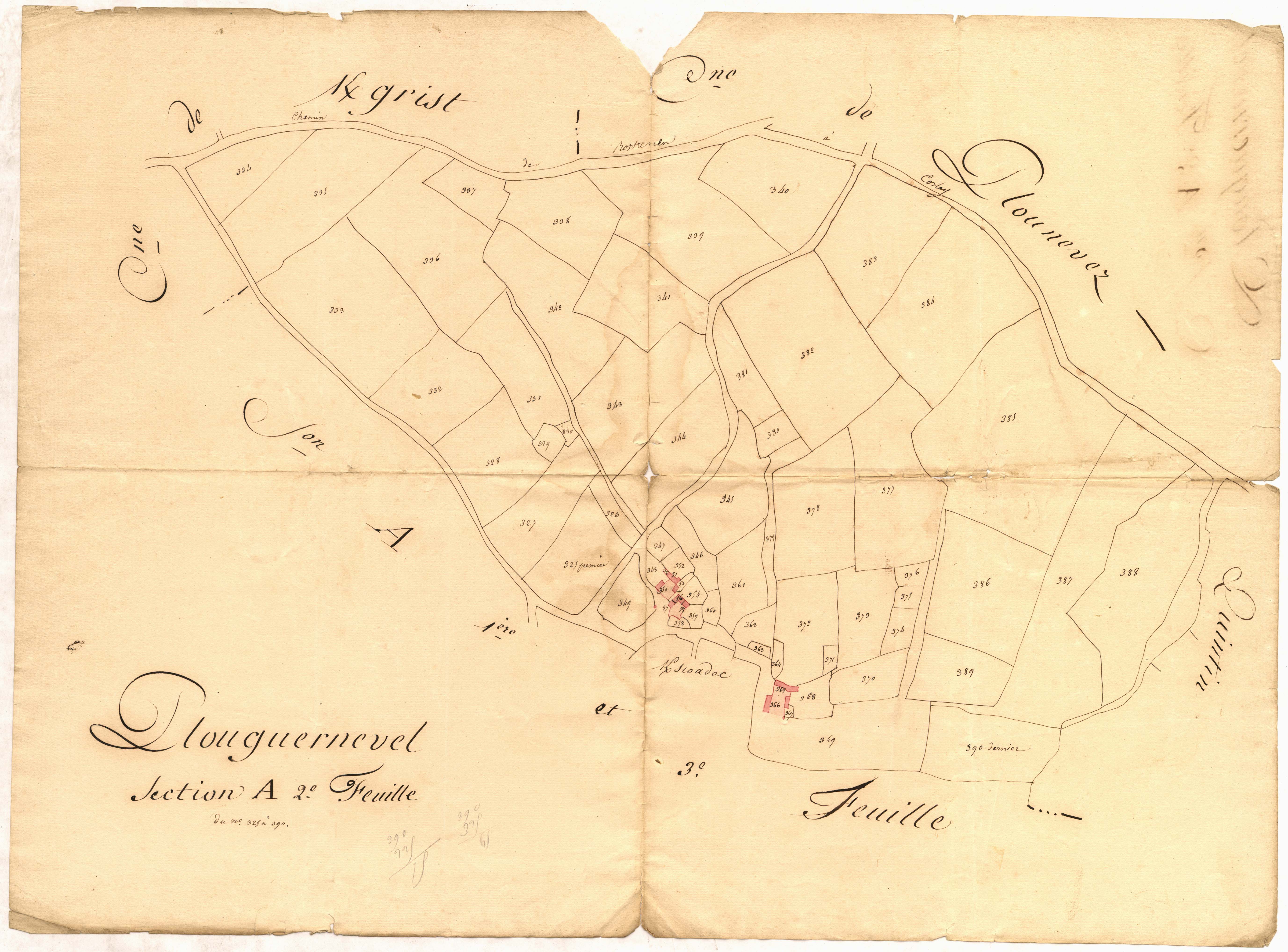 Plouguernével - Section A, 2e feuille
