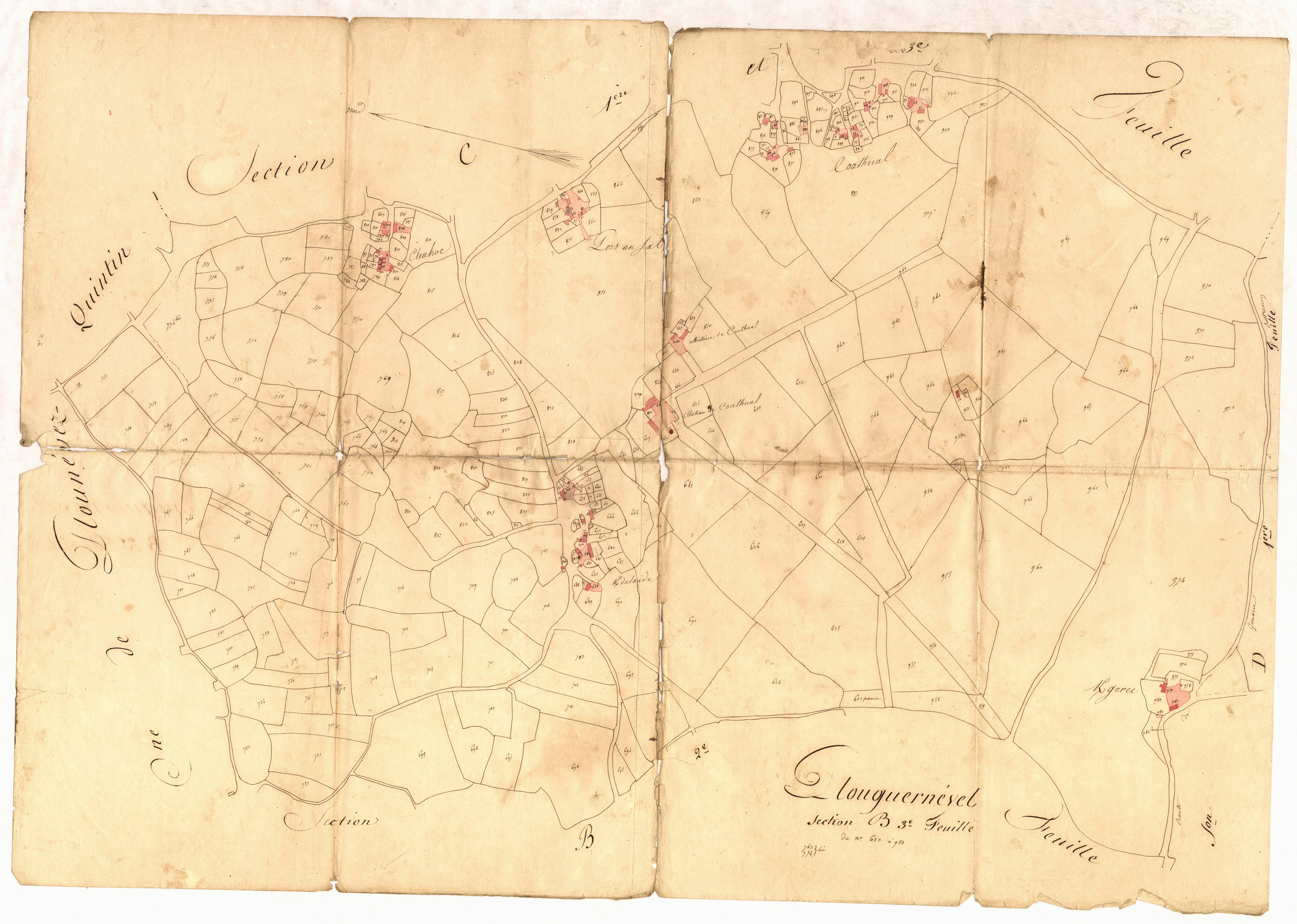 Plouguernével - Section B, 3e feuille