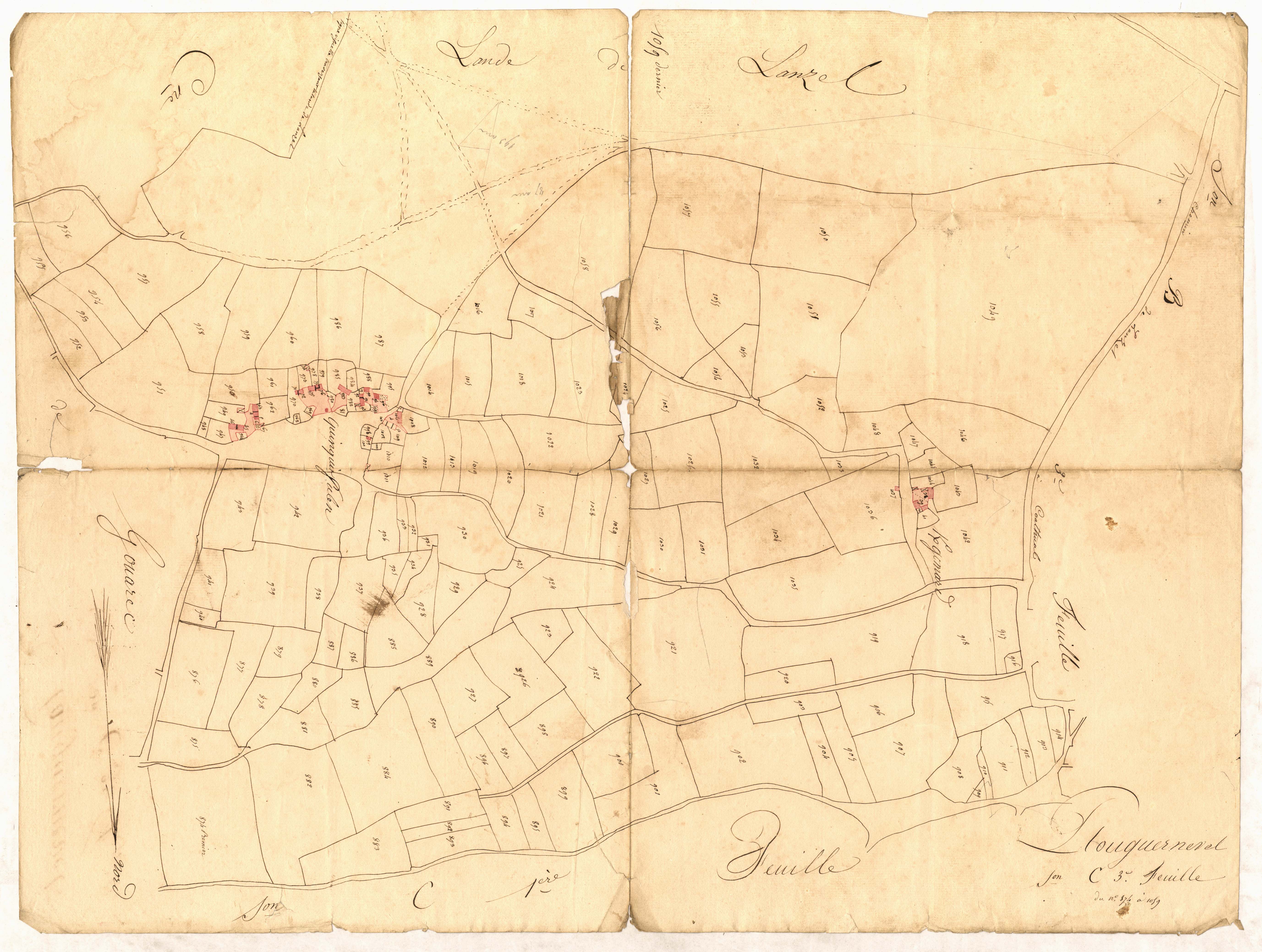 Plouguernével - Section C, 3e feuille