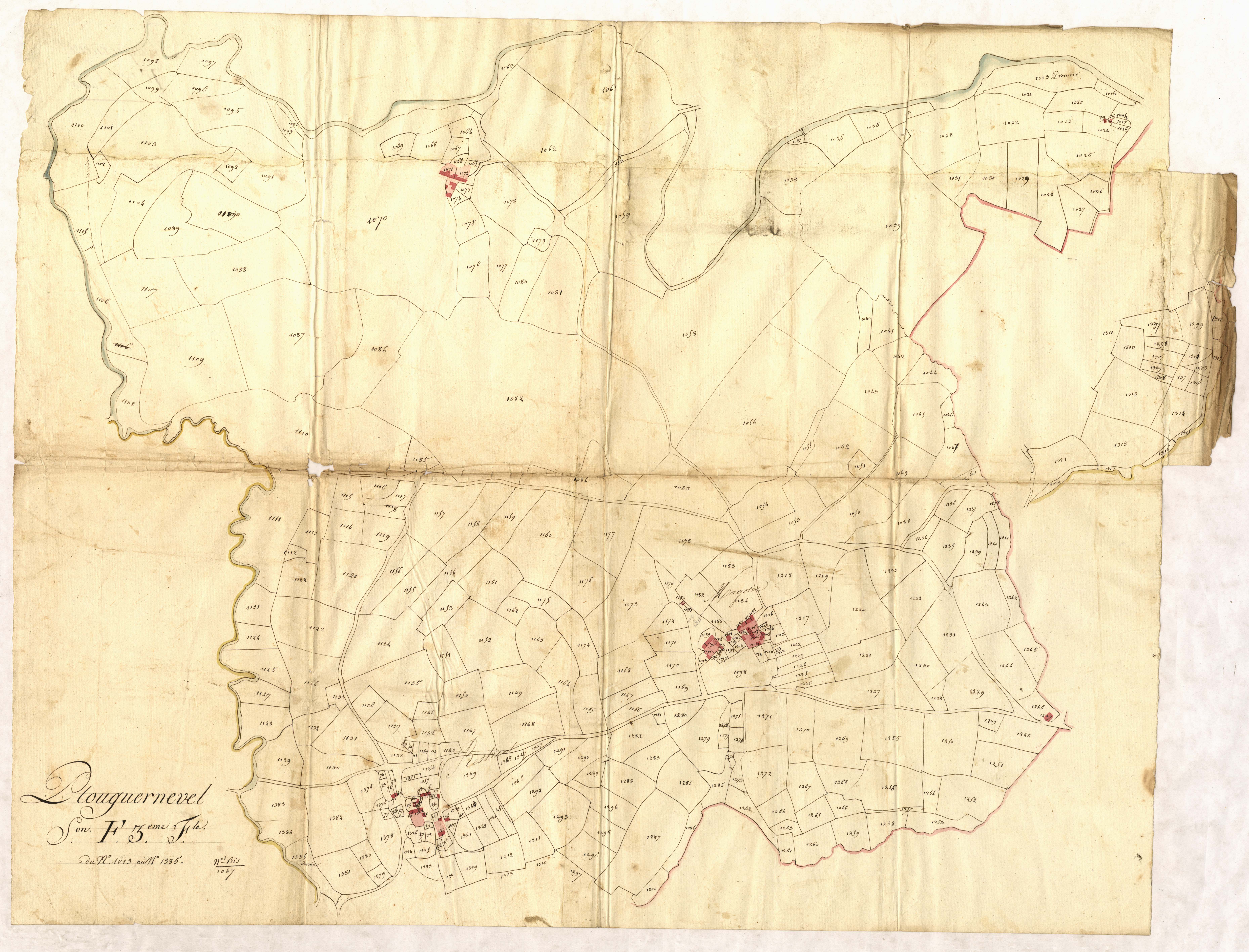 Plouguernével - Section F, 3e feuille