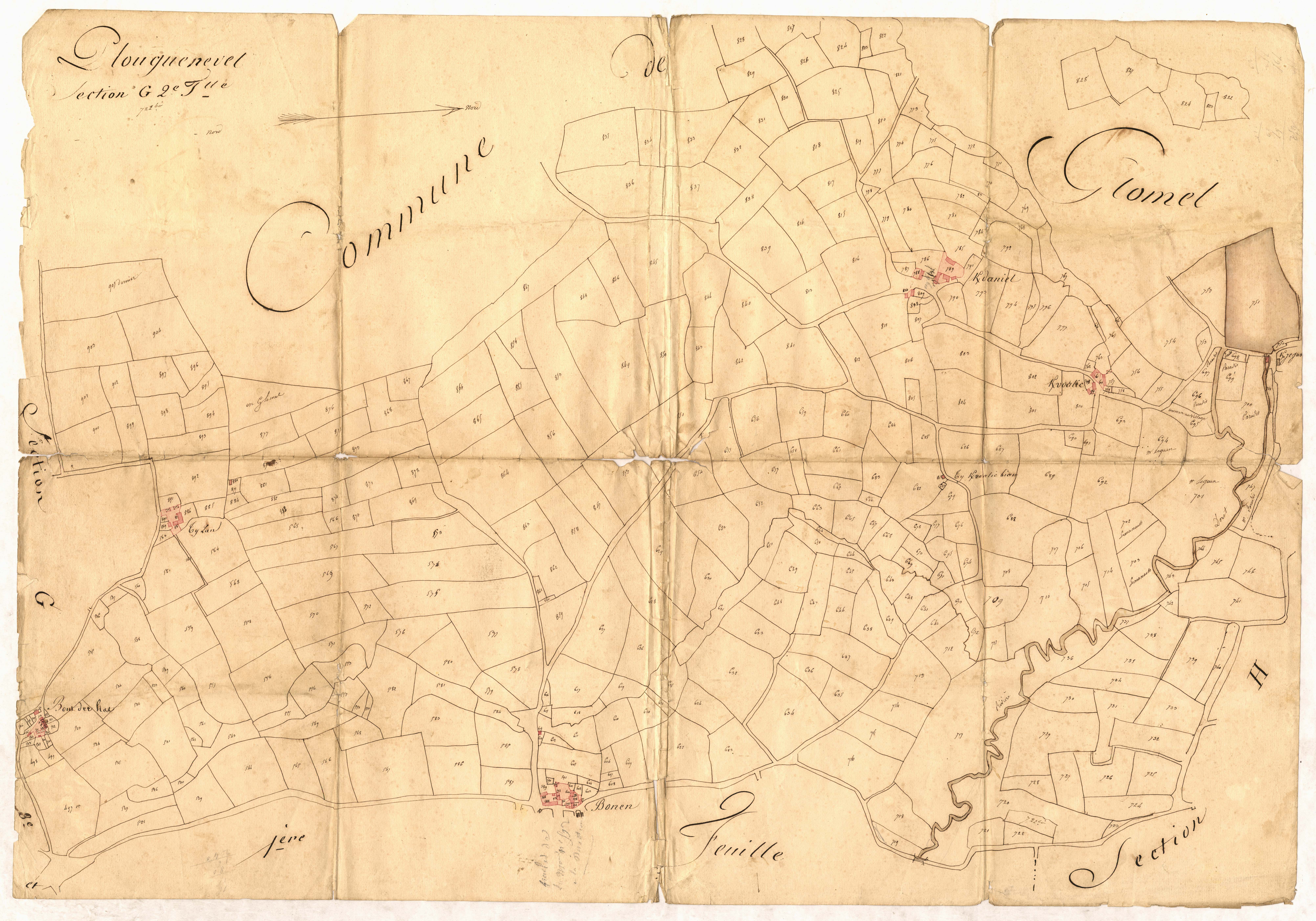 Plouguernével - Section G, 2e feuille