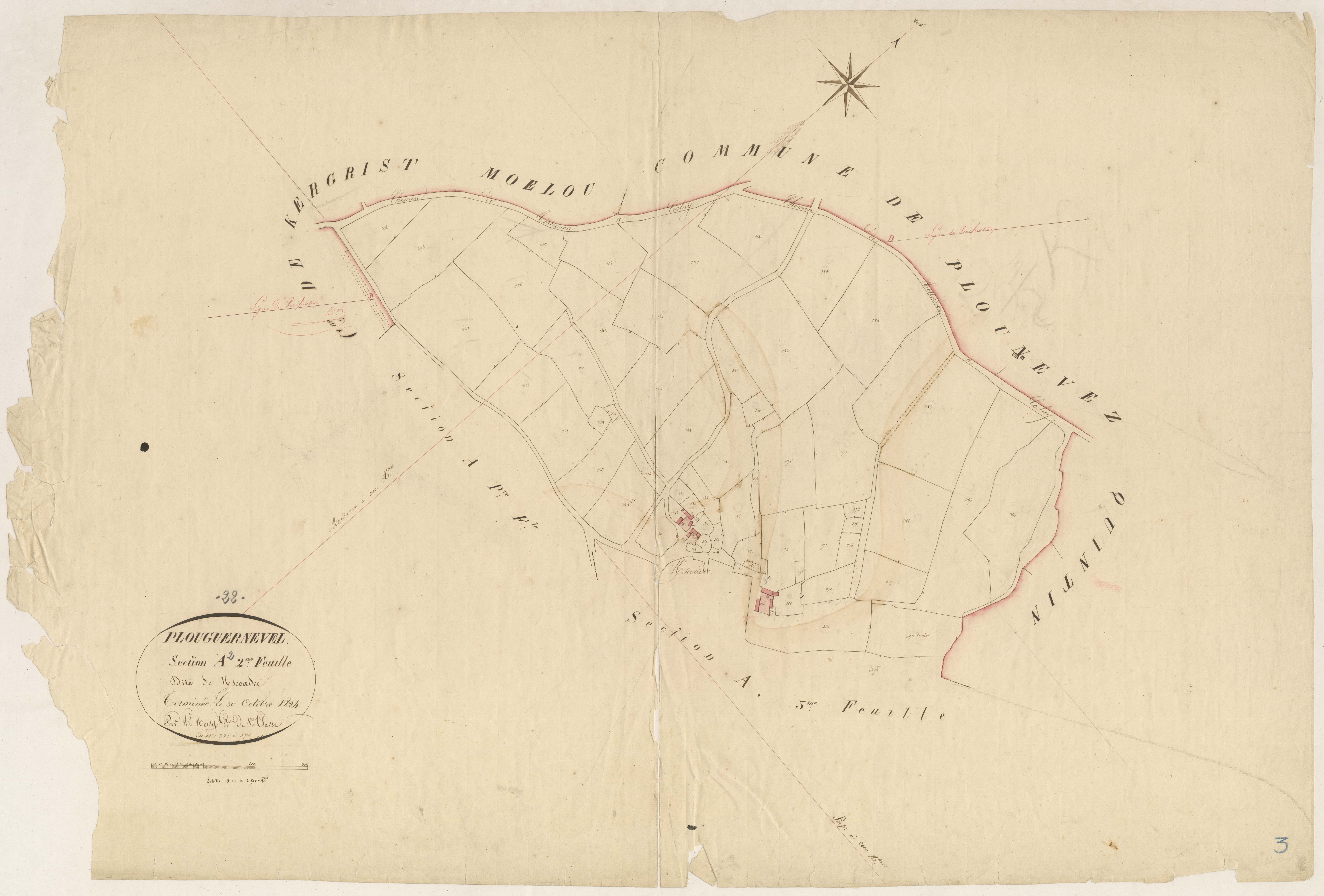 Plouguernével - Section A, 2e feuille