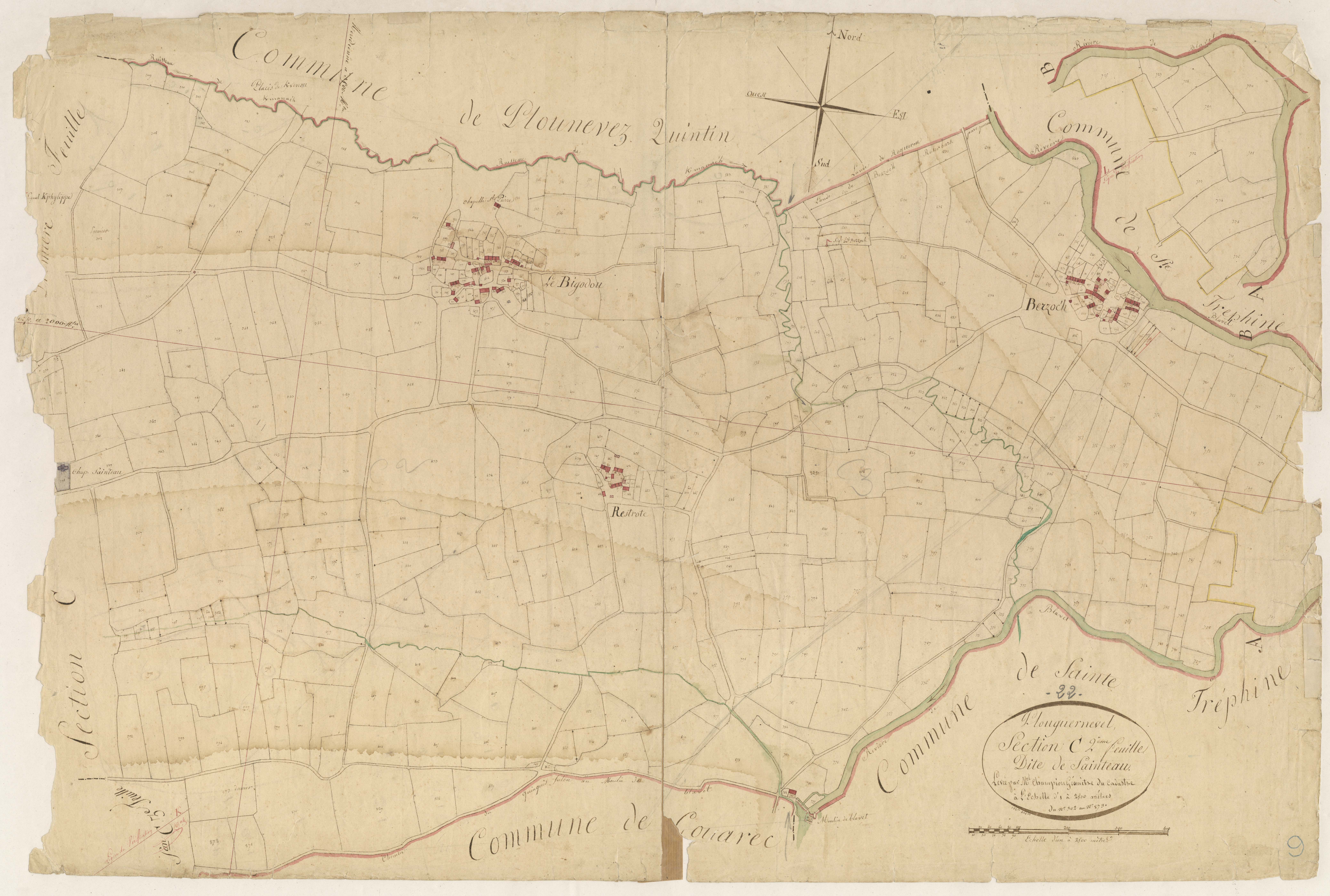 Plouguernével - Section C, 2e feuille
