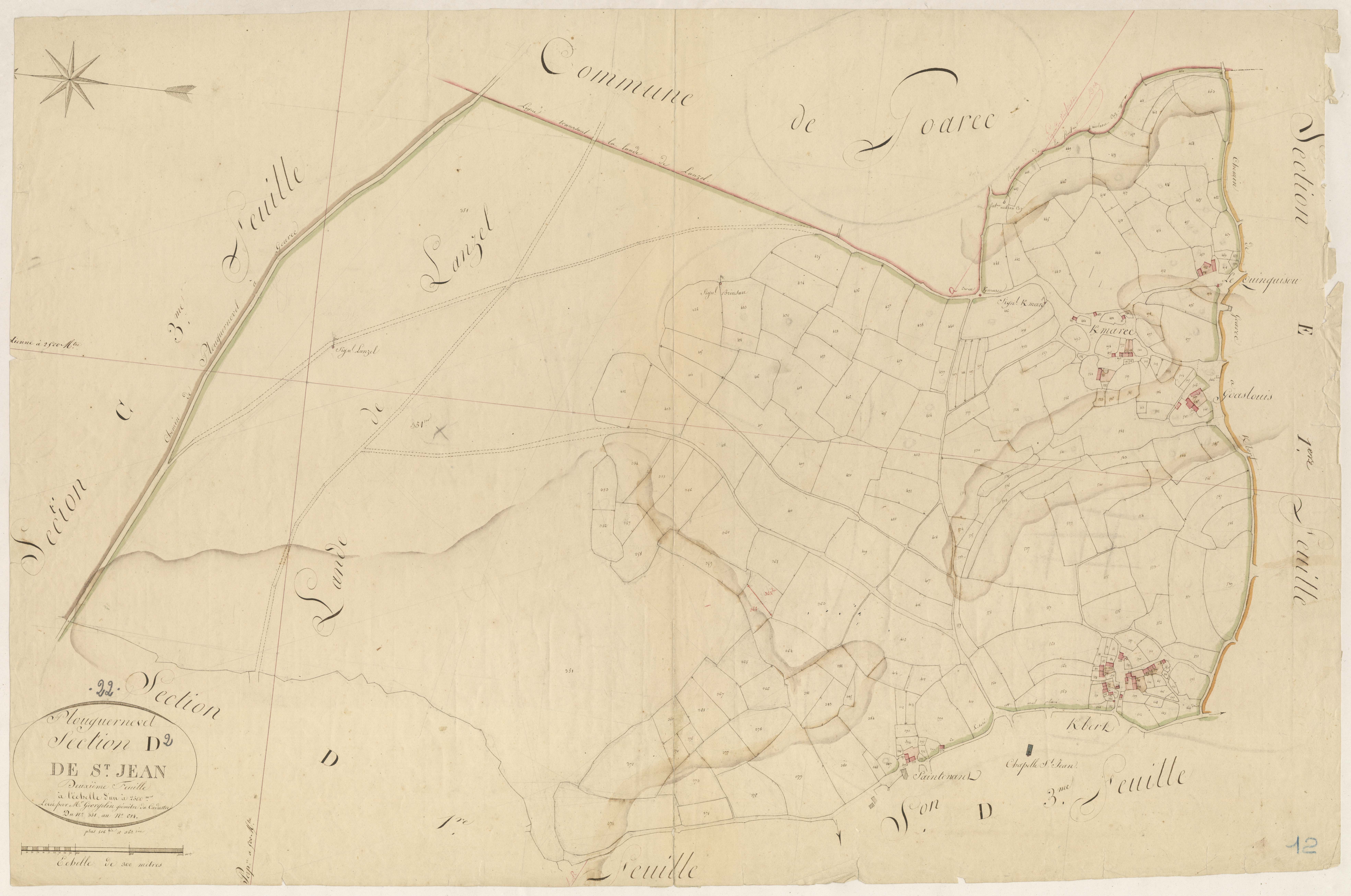 Plouguernével - Section D, 2e feuille