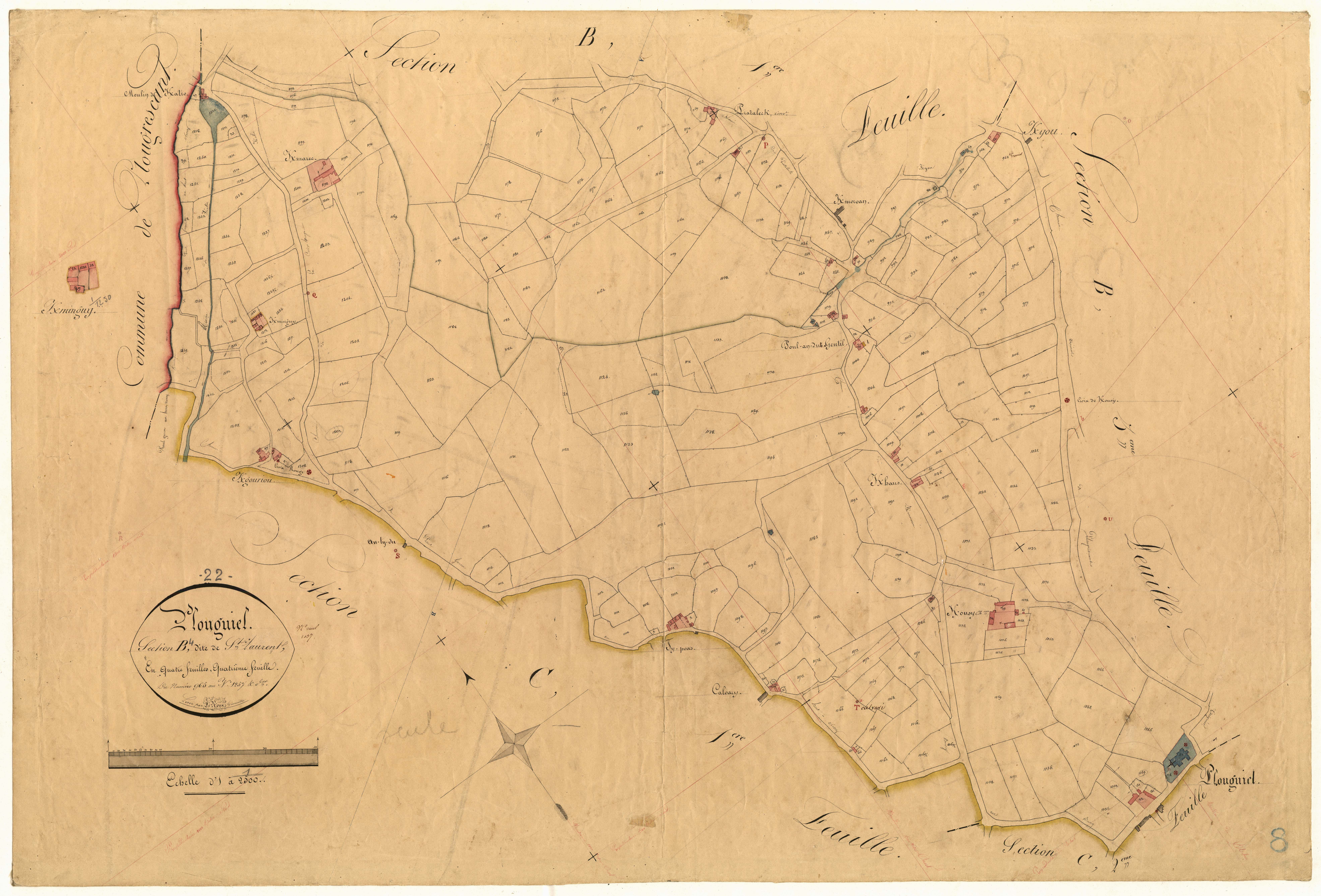 Plouguiel - Section B, 4e feuille