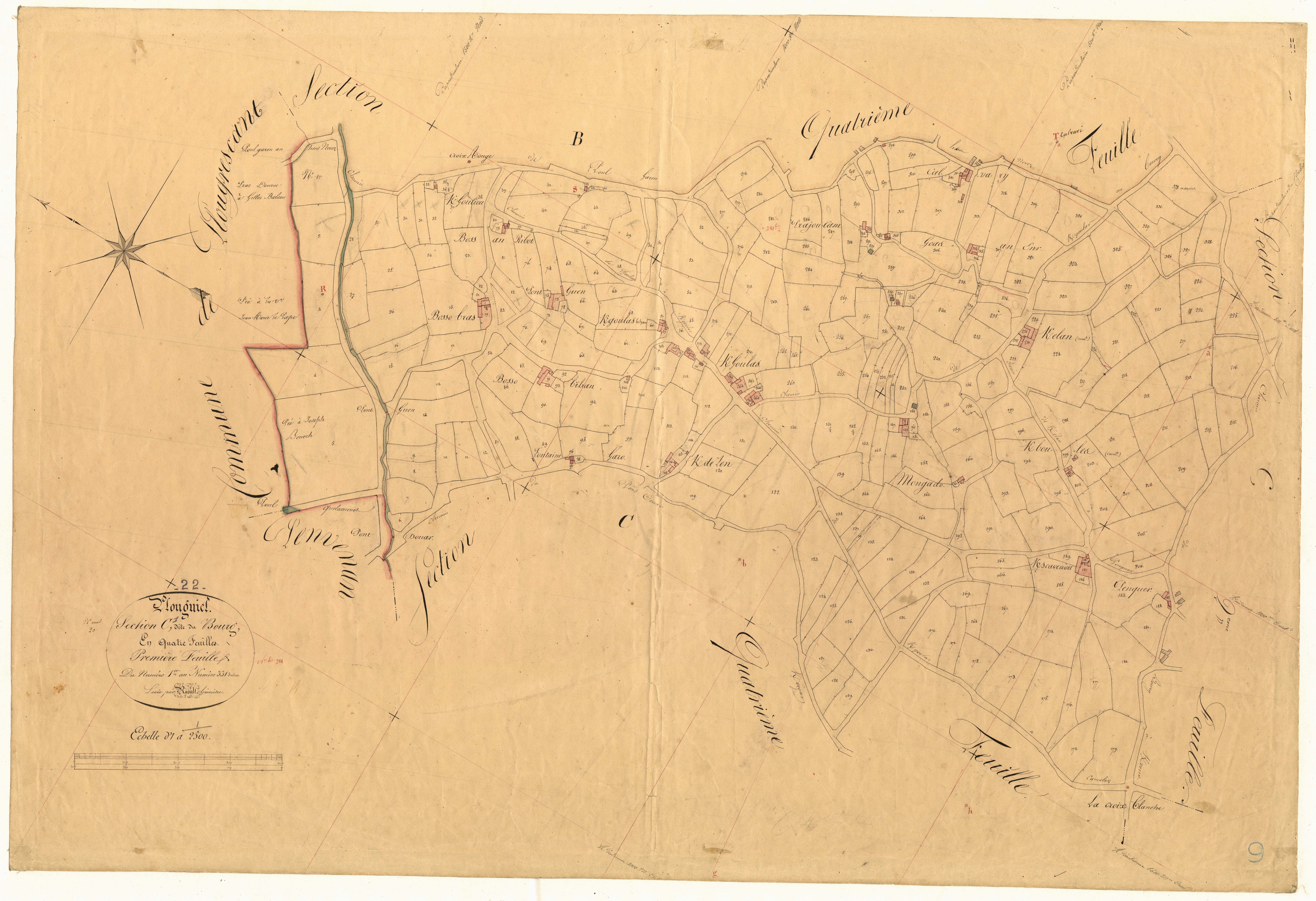 Plouguiel - Section C, 1re feuille