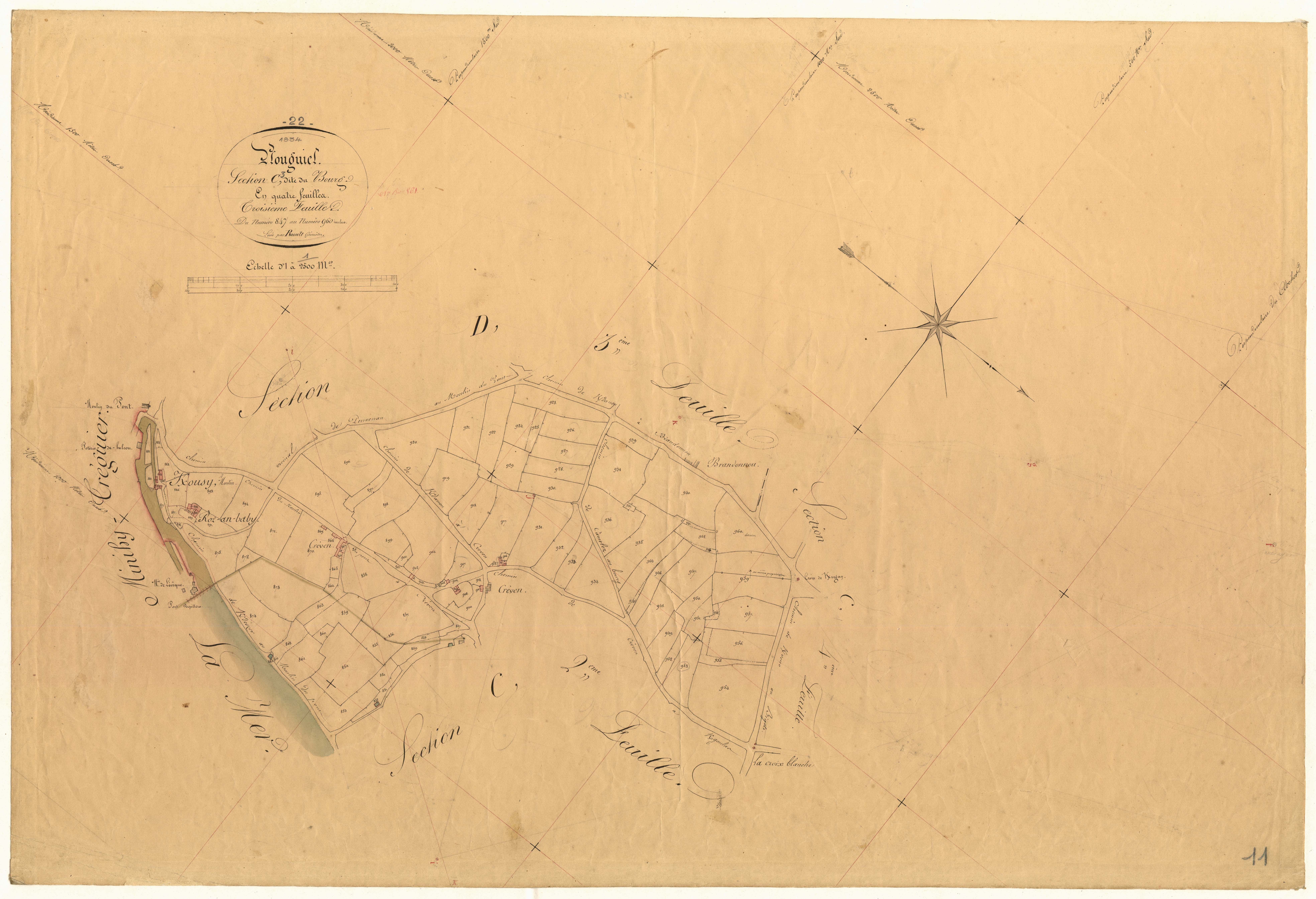 Plouguiel - Section C, 3e feuille