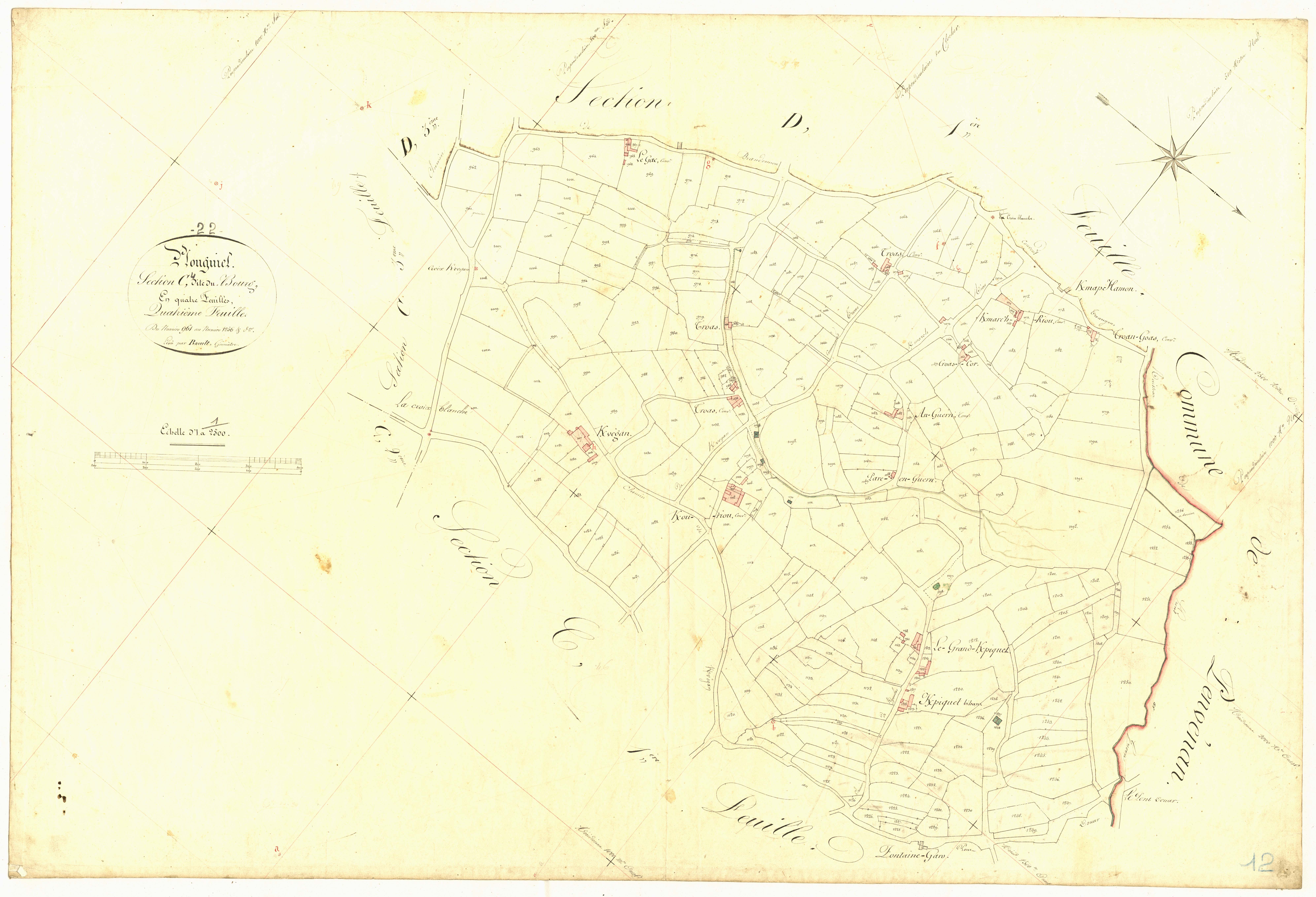 Plouguiel - Section C, 4e feuille