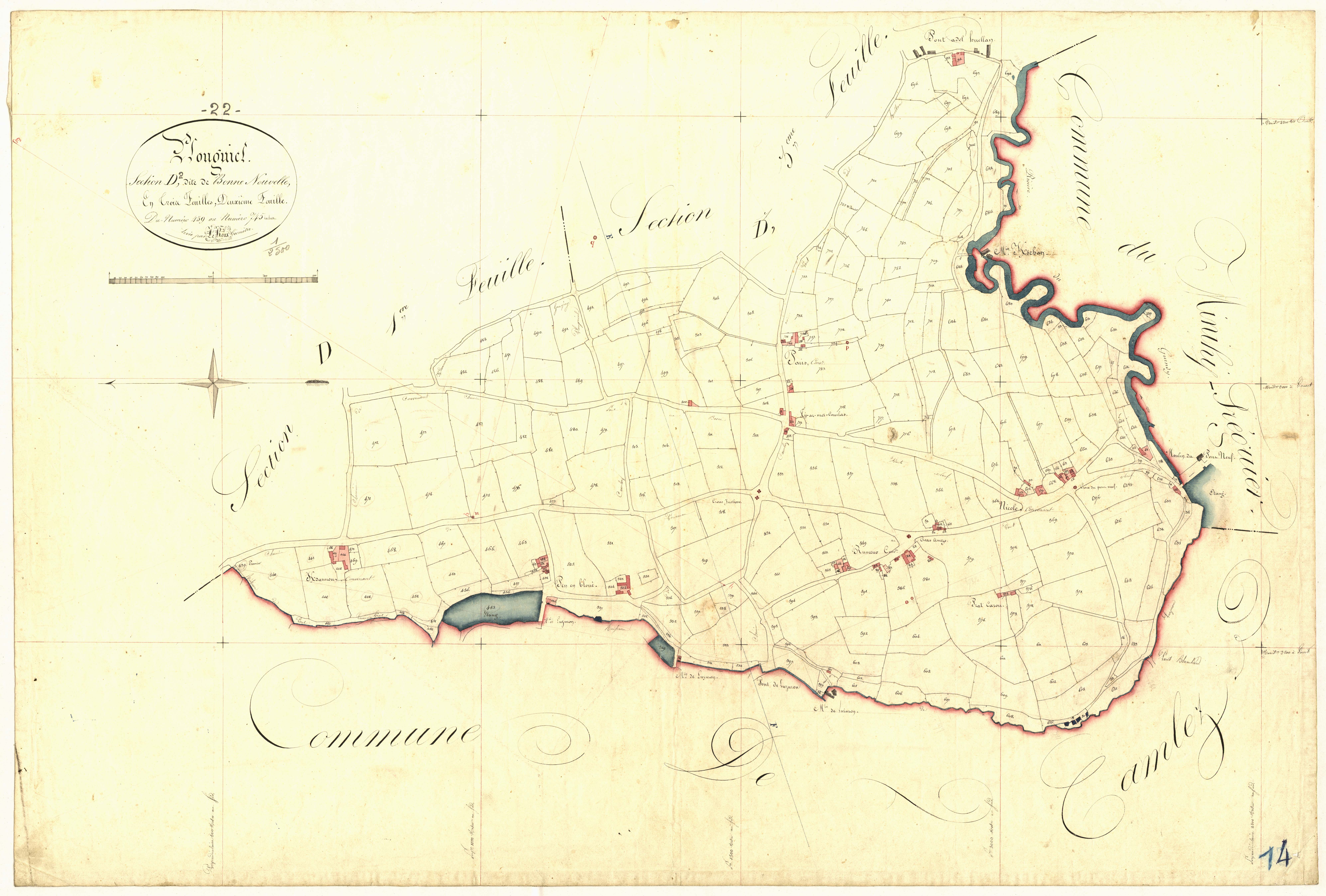 Plouguiel - Section D, 2e feuille