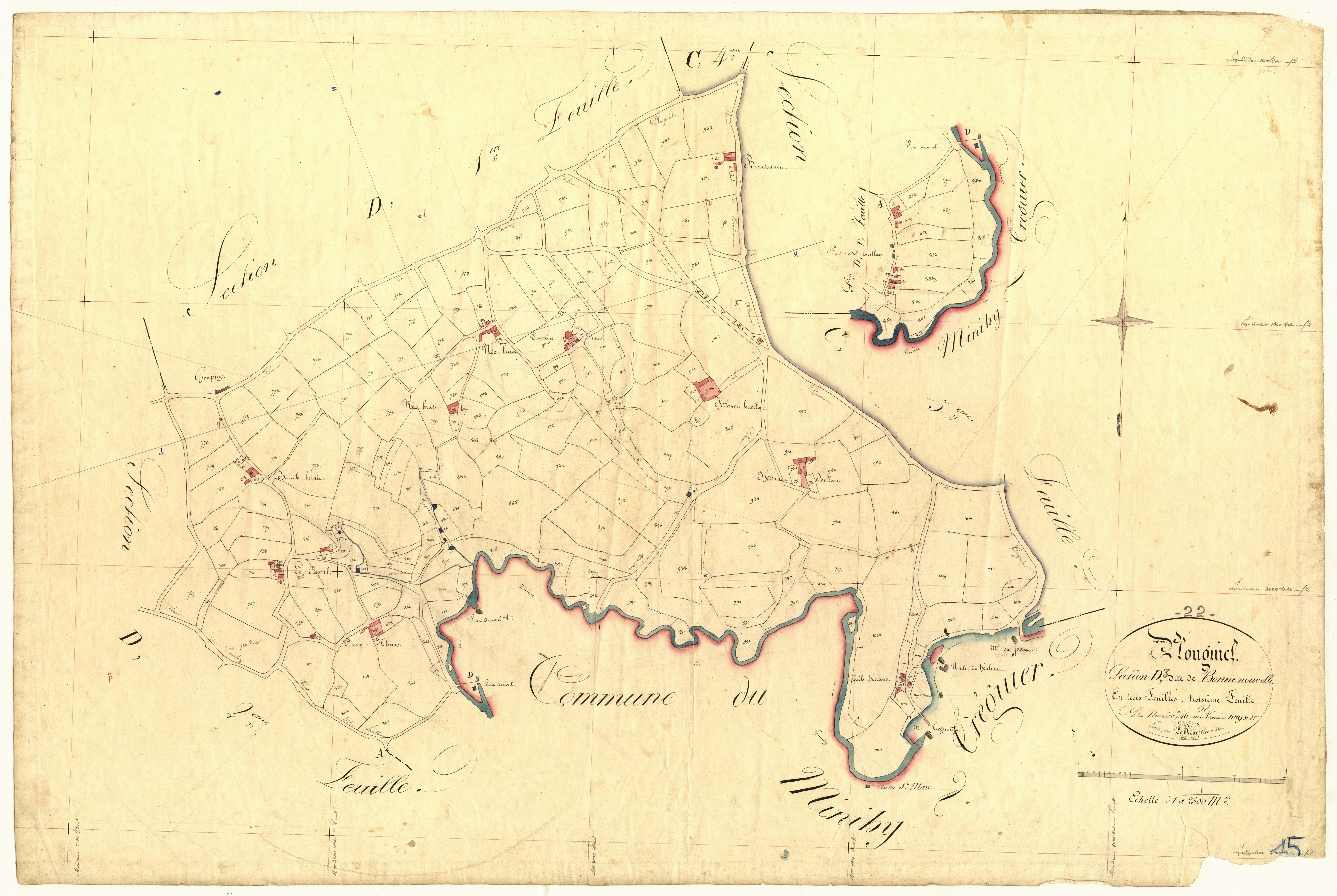 Plouguiel - Section D, 3e feuille