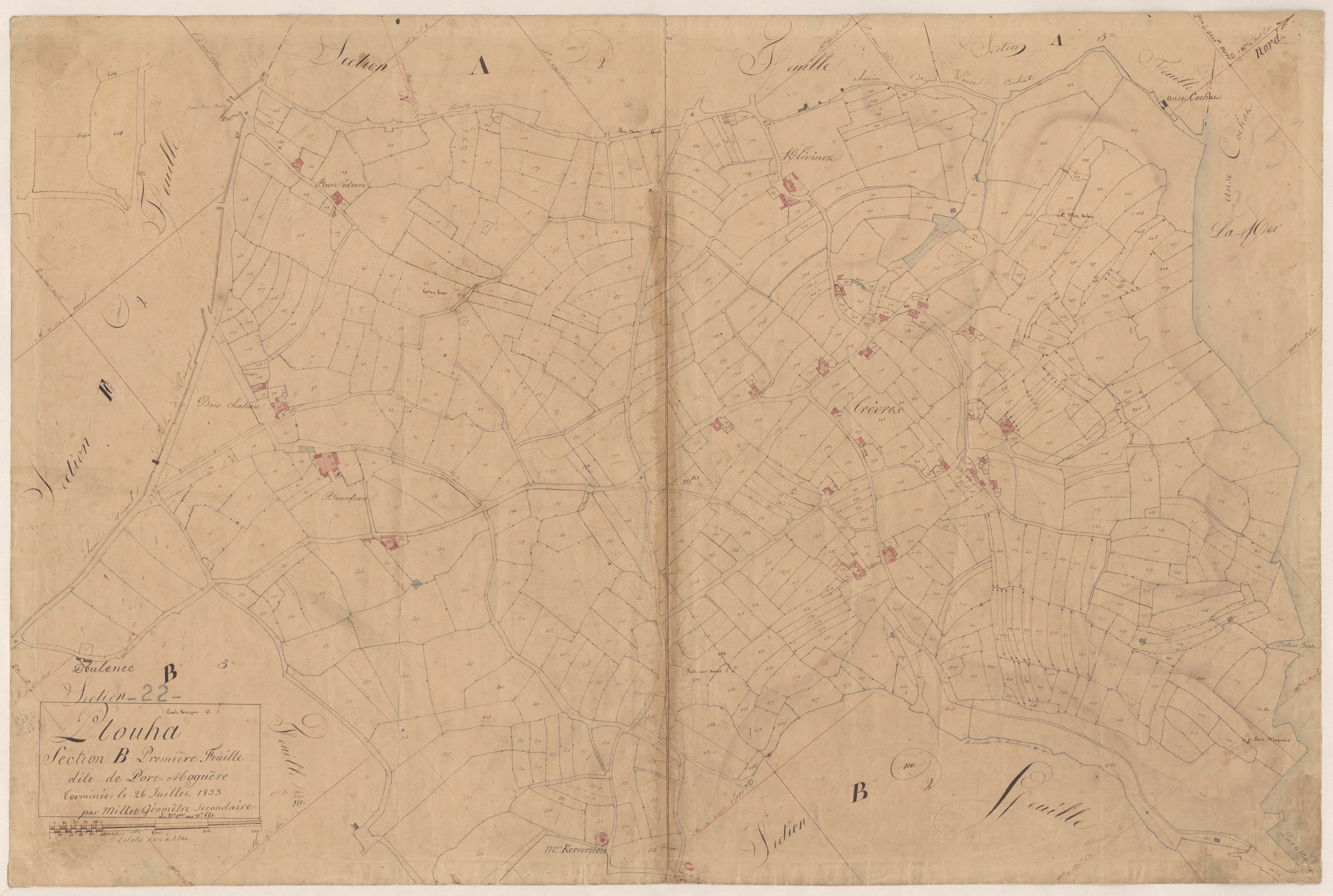 Plouha - Section B, 1re feuille