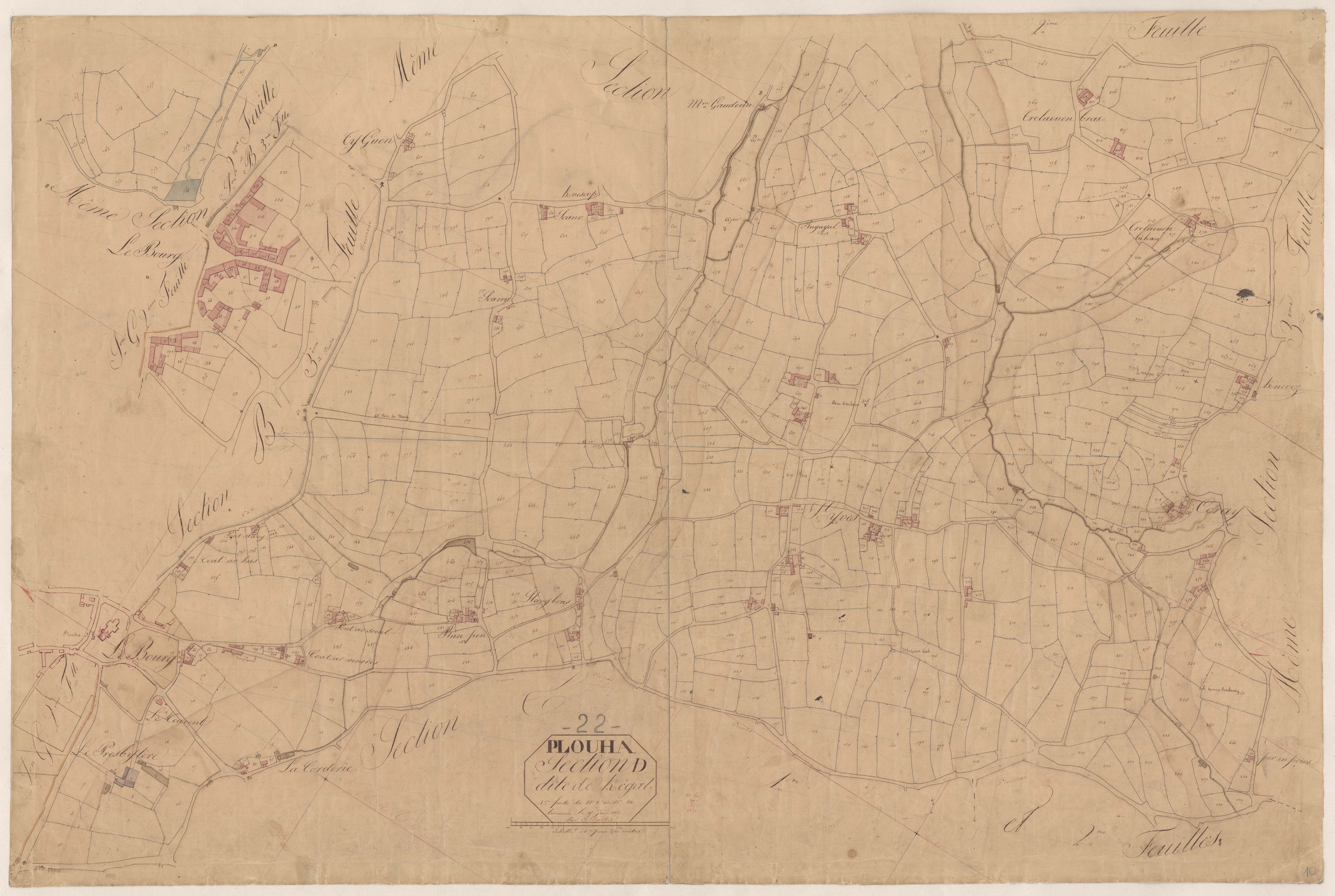 Plouha - Section D, 1re feuille