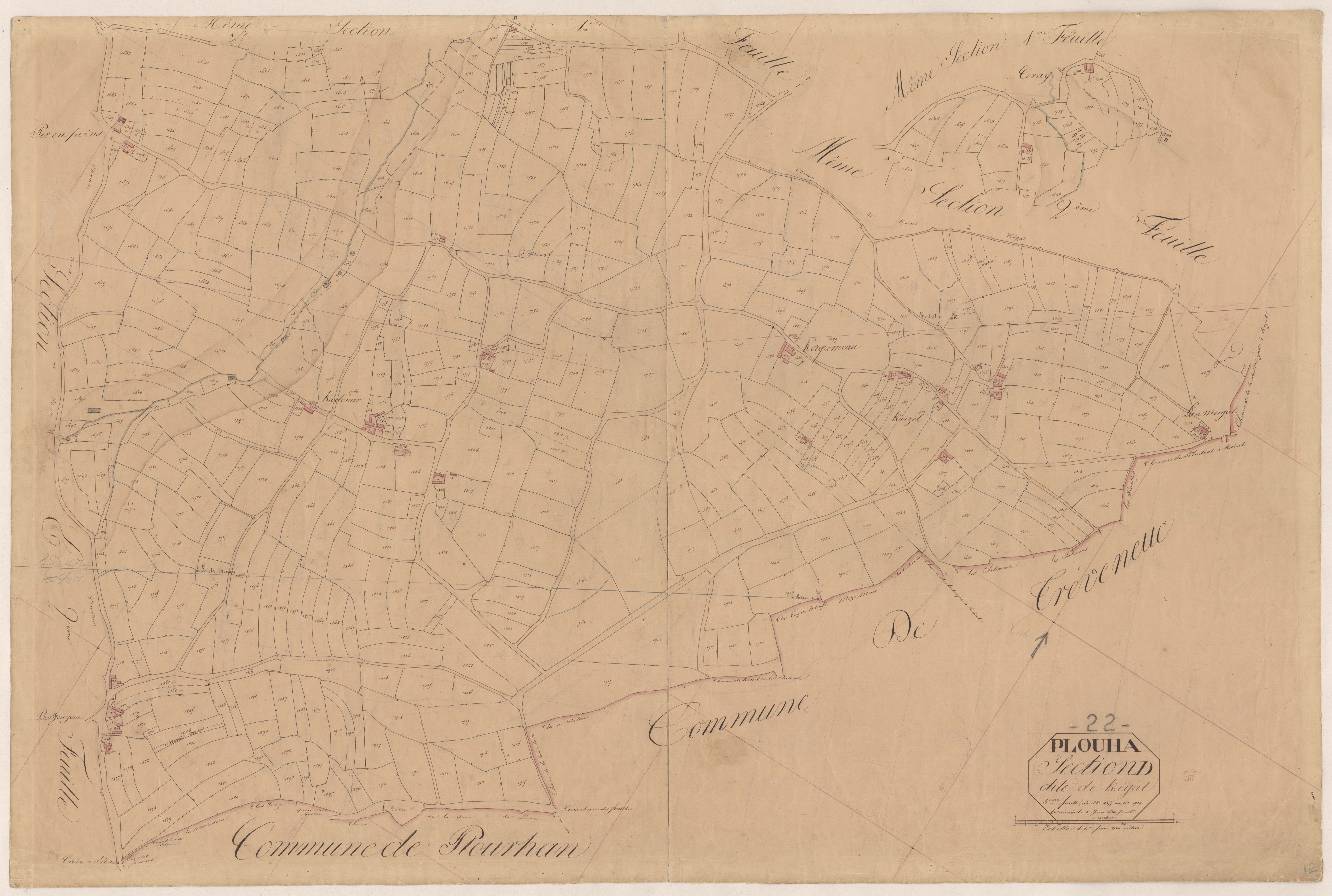 Plouha - Section D, 3e feuille