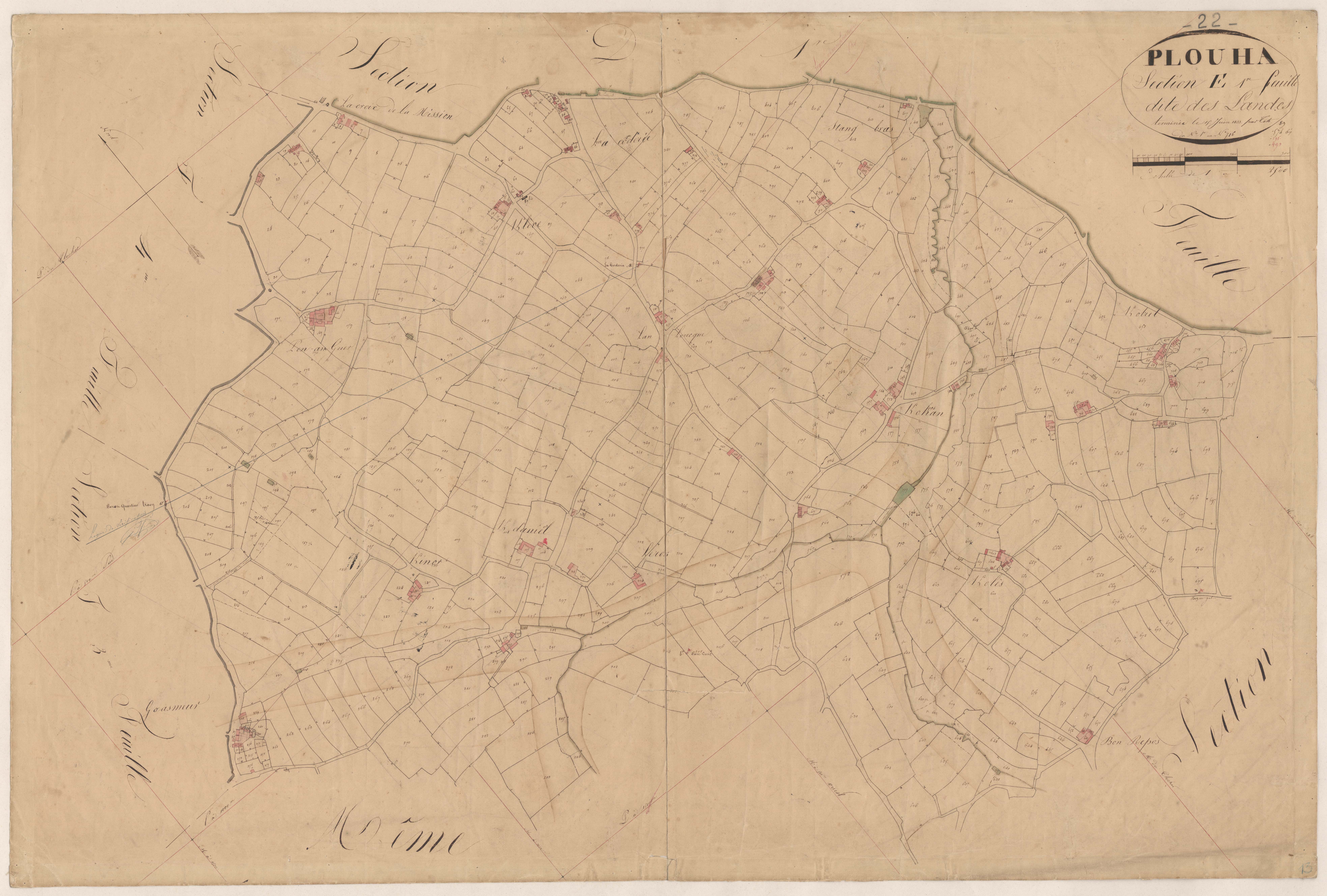Plouha - Section E, 1re feuille