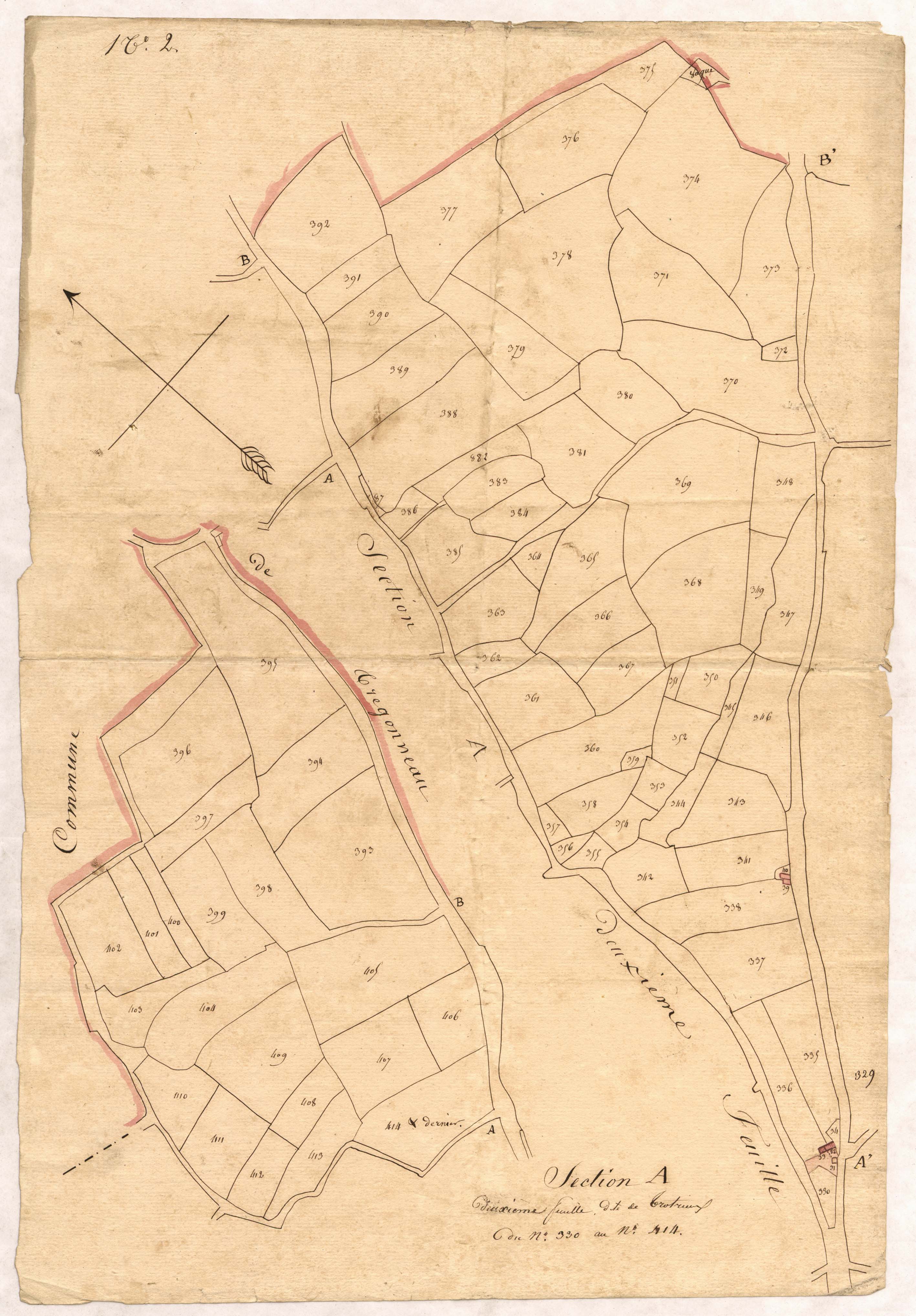 Plouisy - Section A, 2e feuille